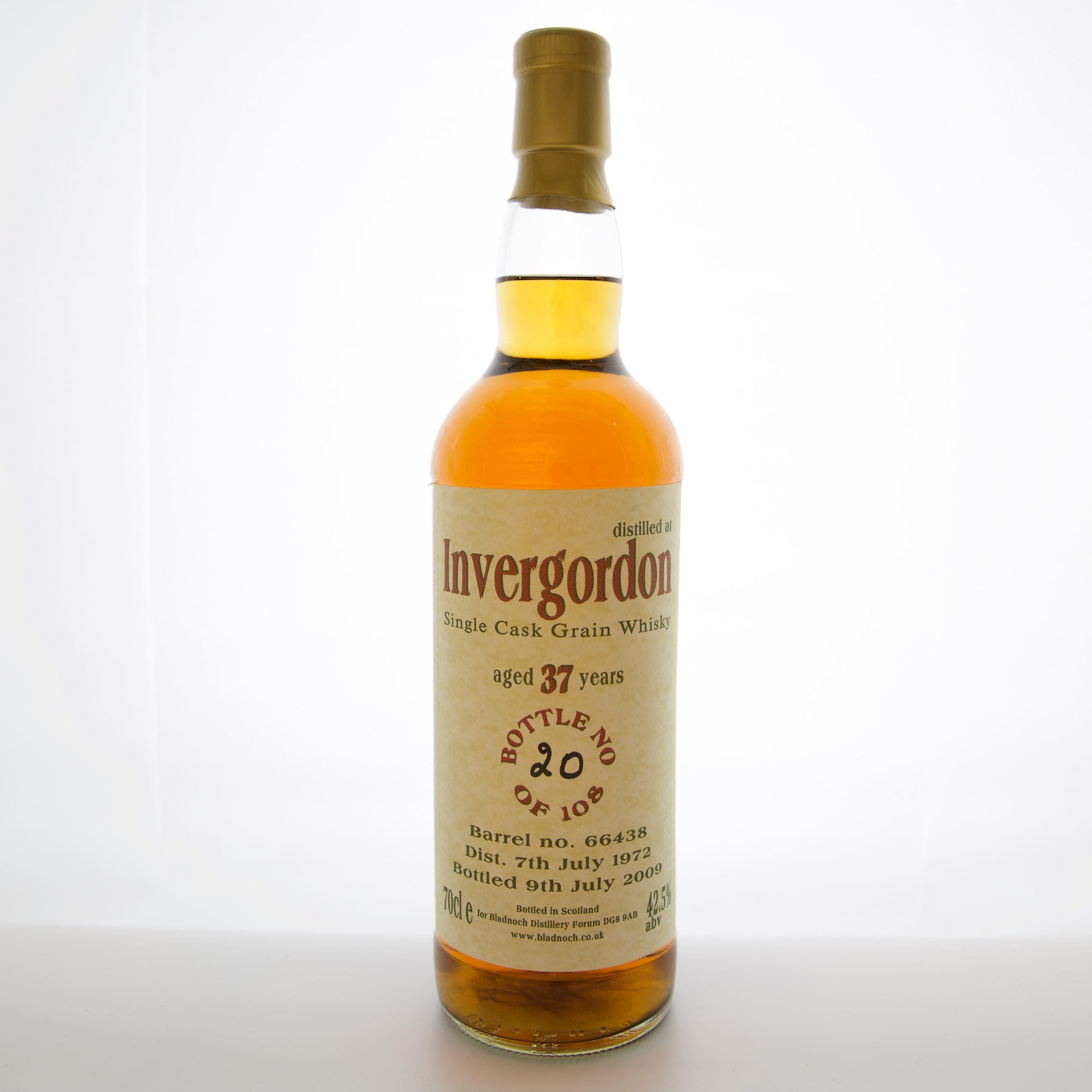Invergordon 37 Year Old 1972 70cl 42.5% Highlands Scotland Whisky 