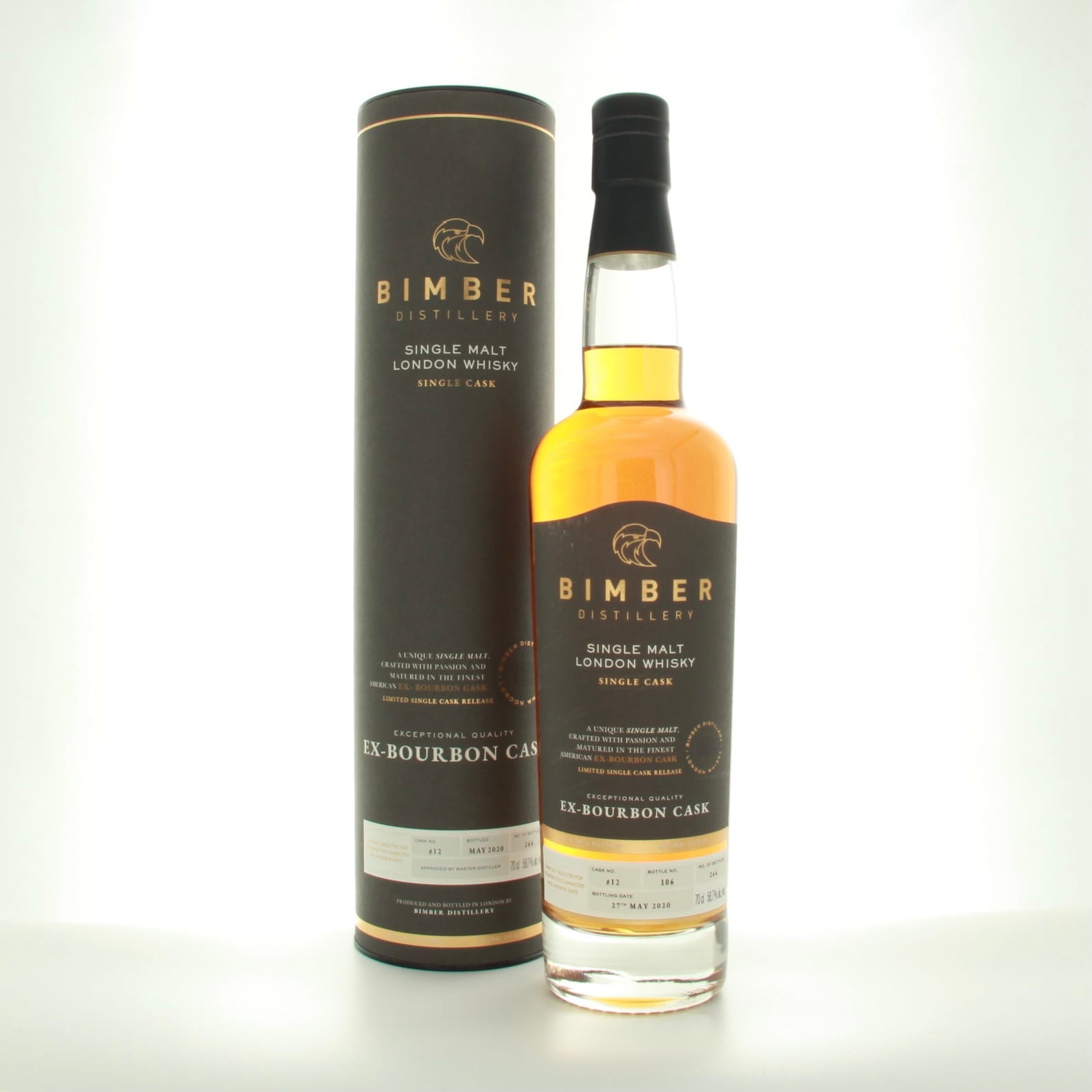 Bimber Single Bourbon Cask #12 70cl 58.7% England Whisky 