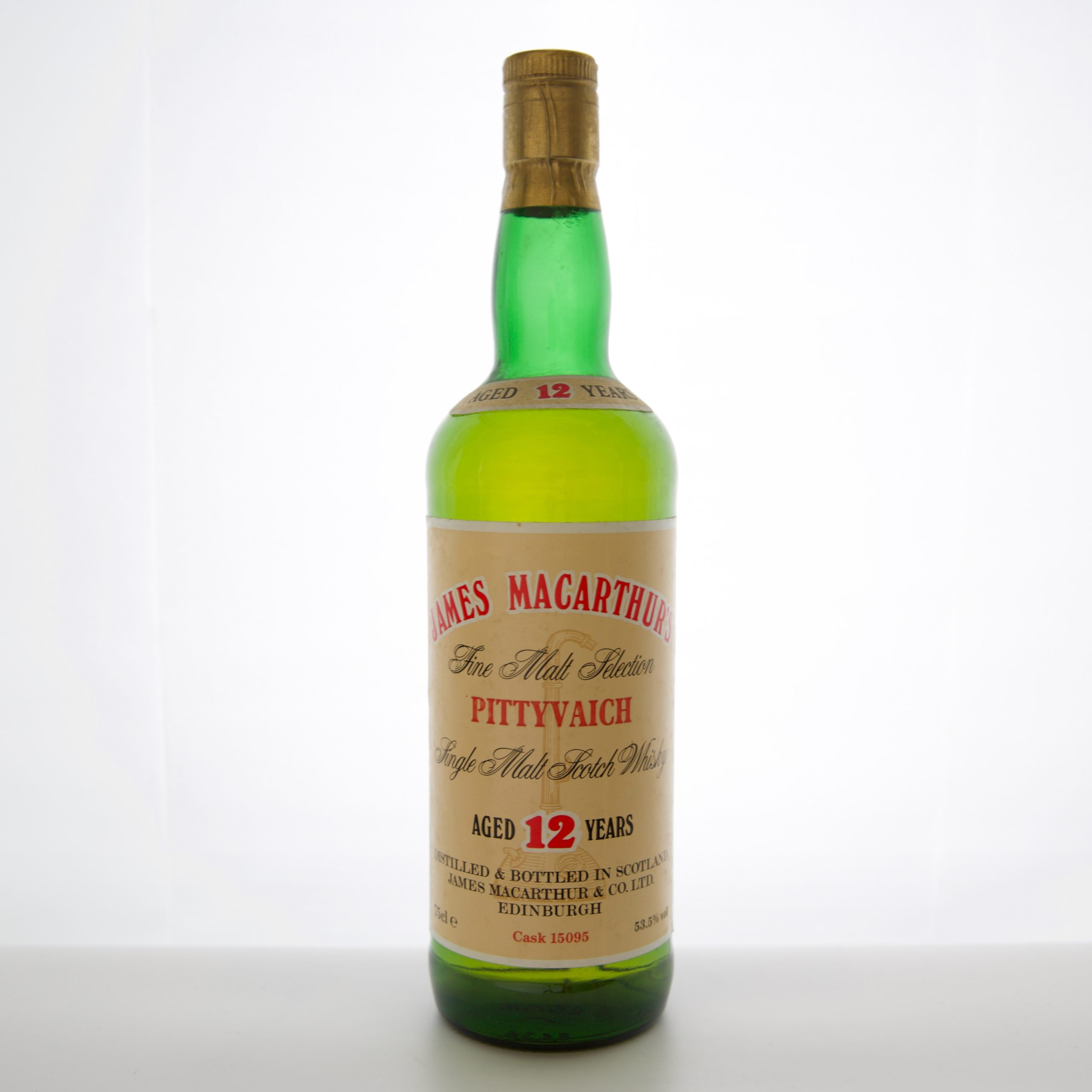 Pittyvaich 12 Year Old James Macarthur 1980s 75cl 53.5% Scotland Speyside Whisky 