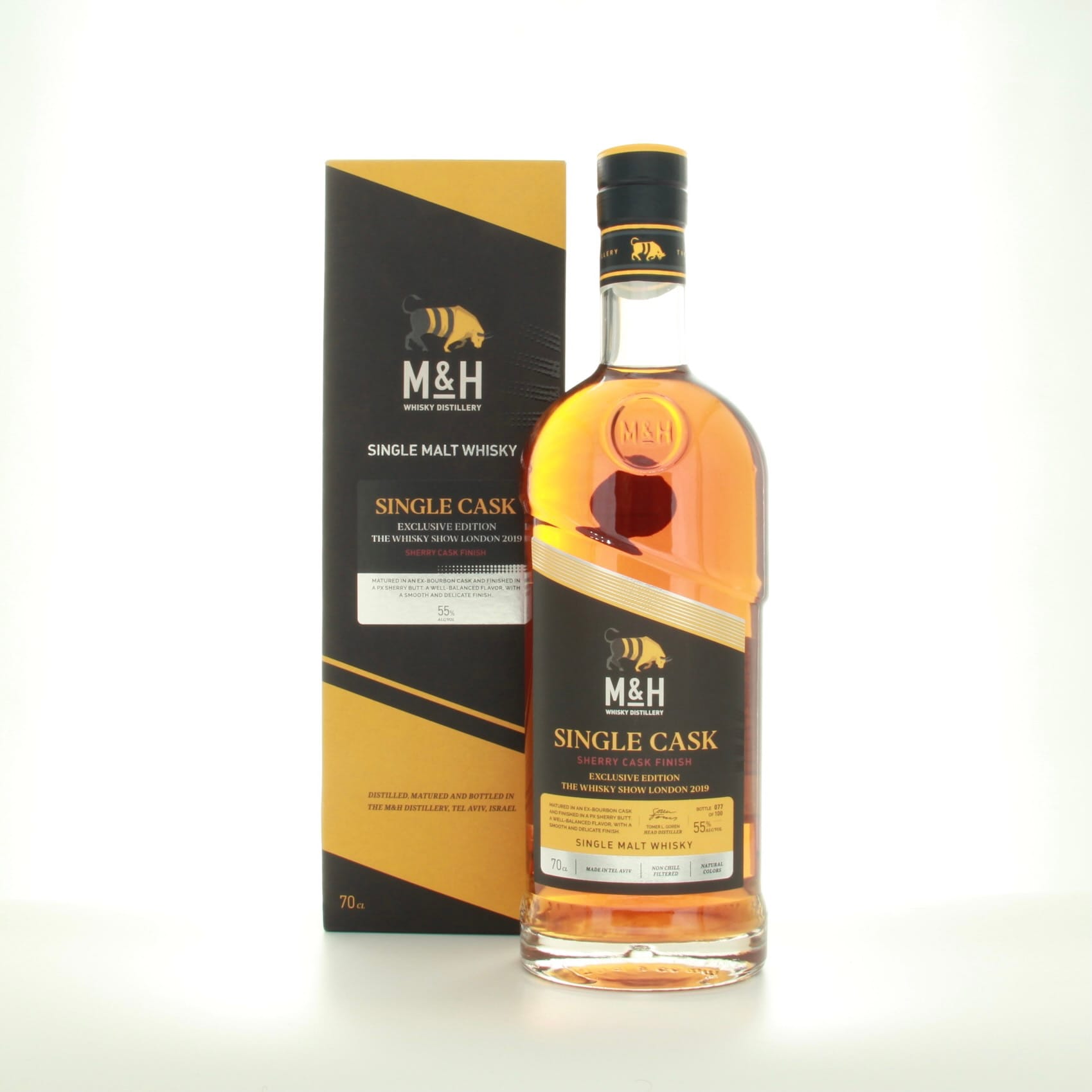 Milk And Honey Single Cask Sherry Finish / London 2019 70cl 55% Israel Whisky