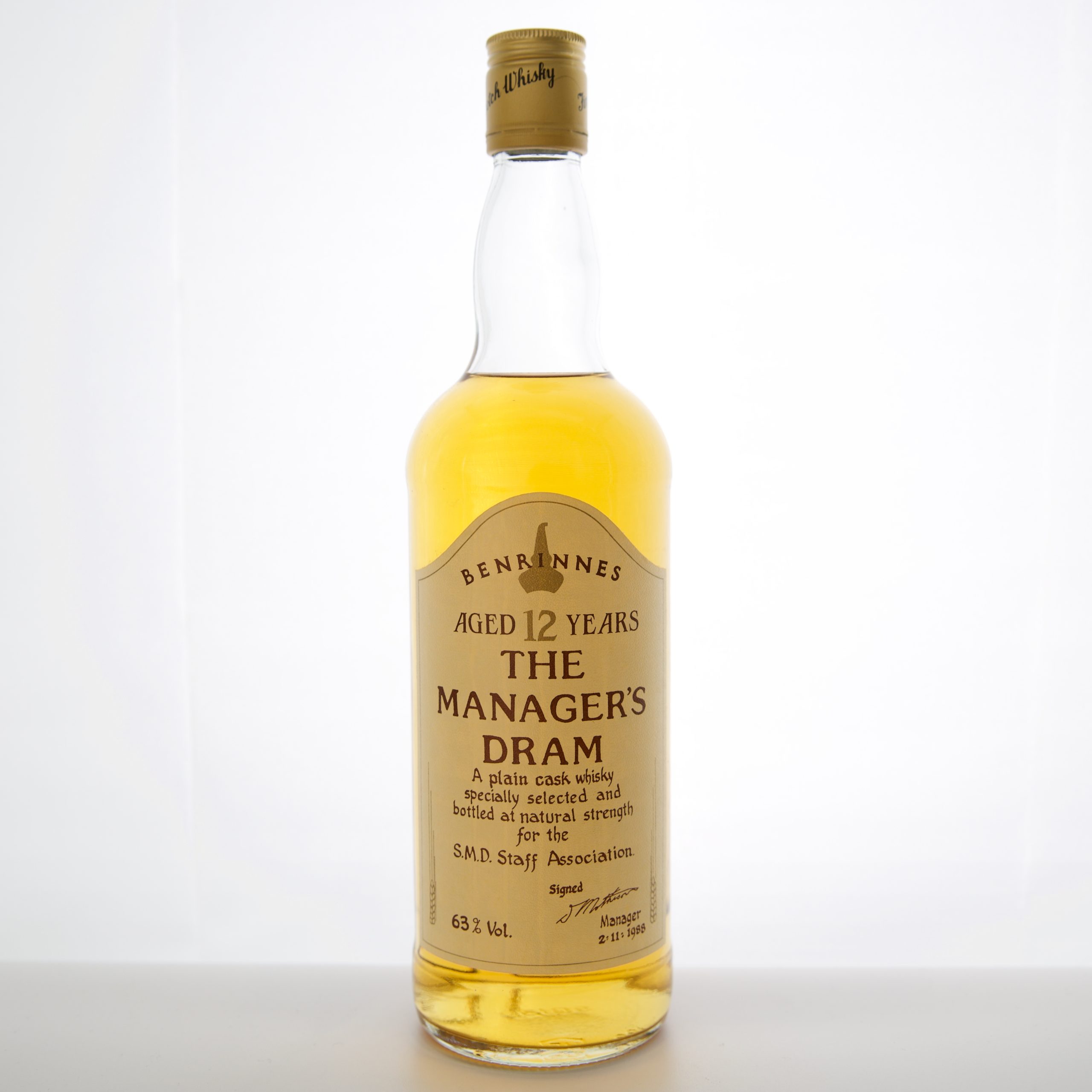 Benrinnes 12 Year Old (Manager’s Dram) 75cl 63% Scotland Speyside Whisky 