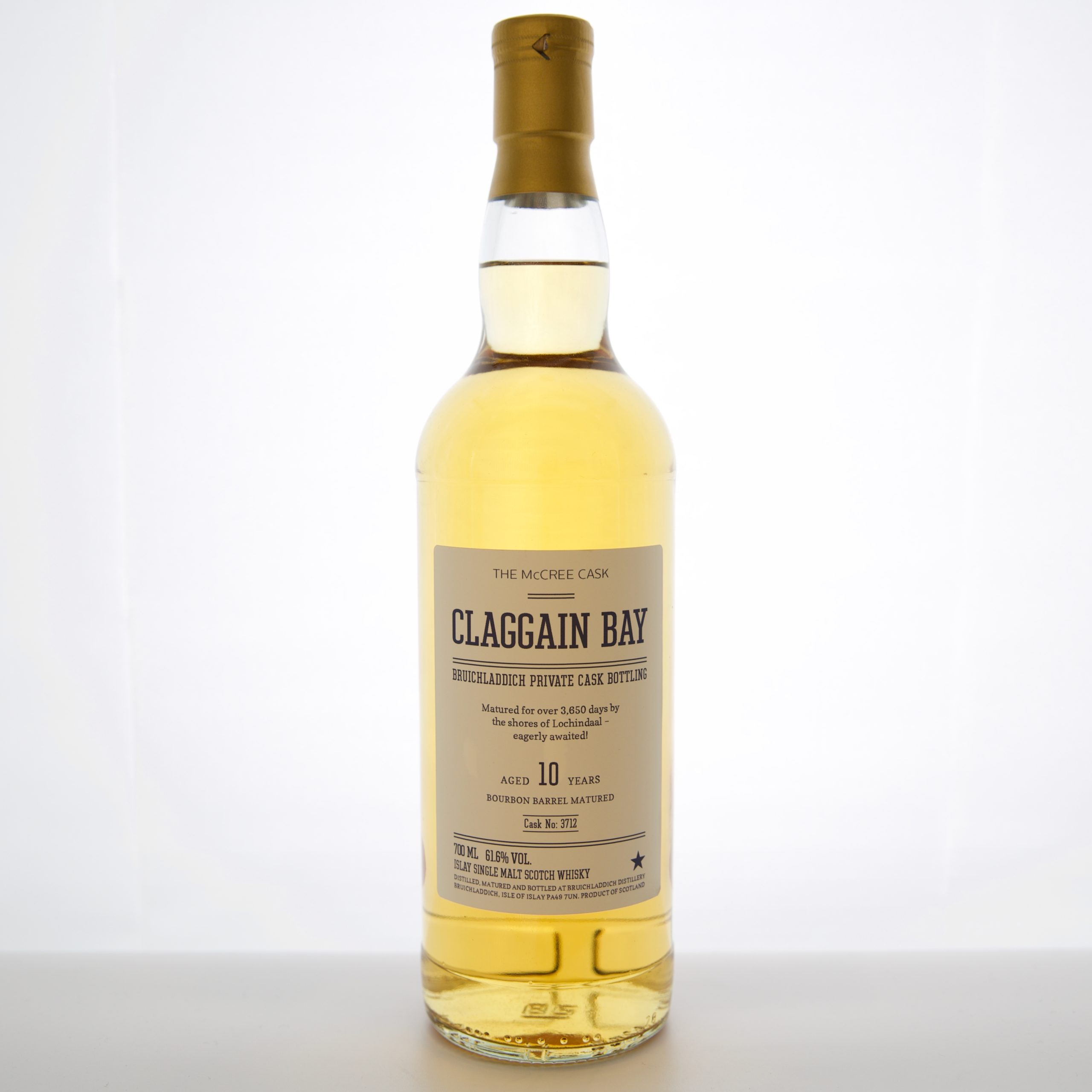 Bruichladdich – 10 Year Old “Claggain Bay” (Private Cask Edition) 70cl 61.6% Islay Scotland Whisky 