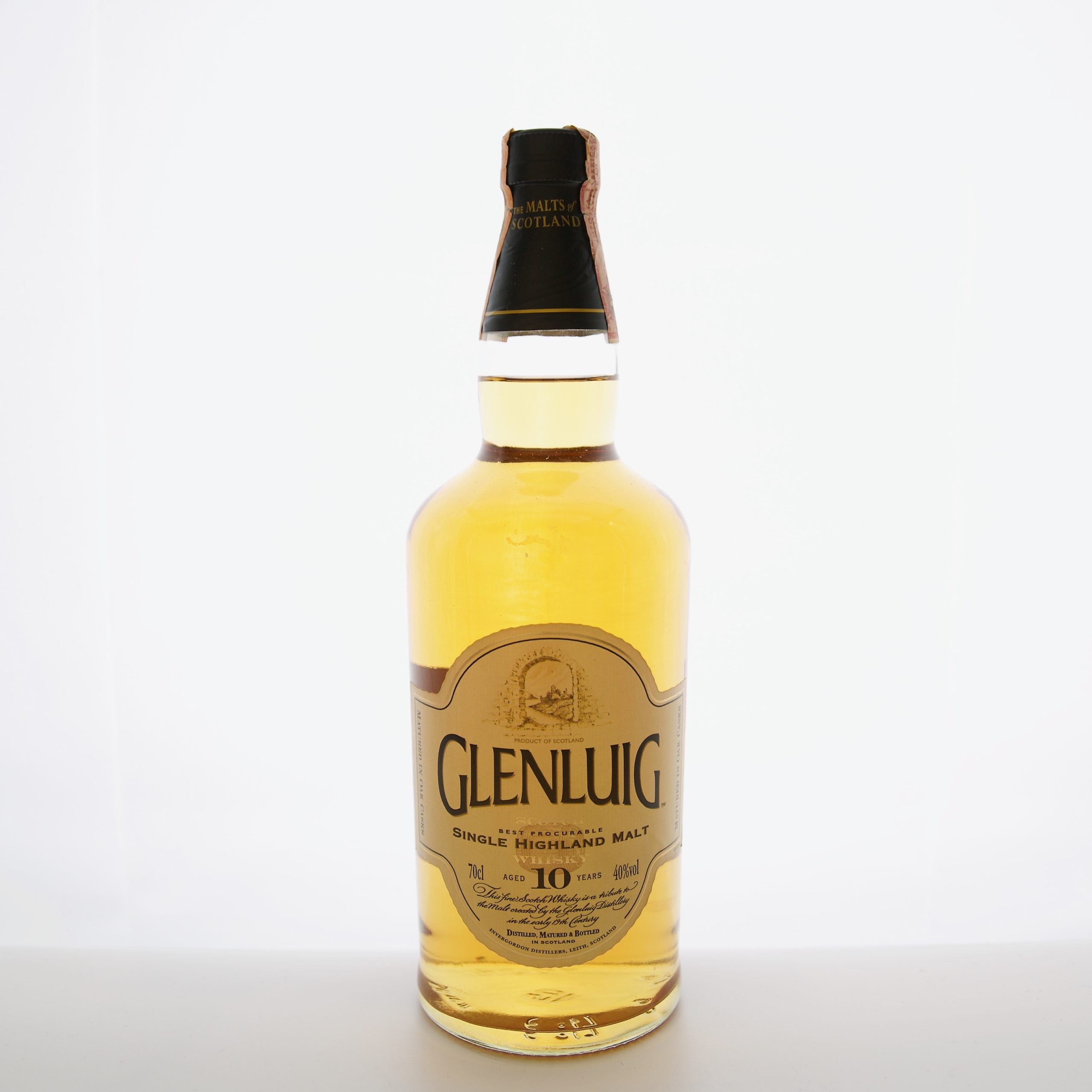 Glenluig 10 Year Old Invergordon Distillers 70cl 40% Lowlands Scotland Whisky 
