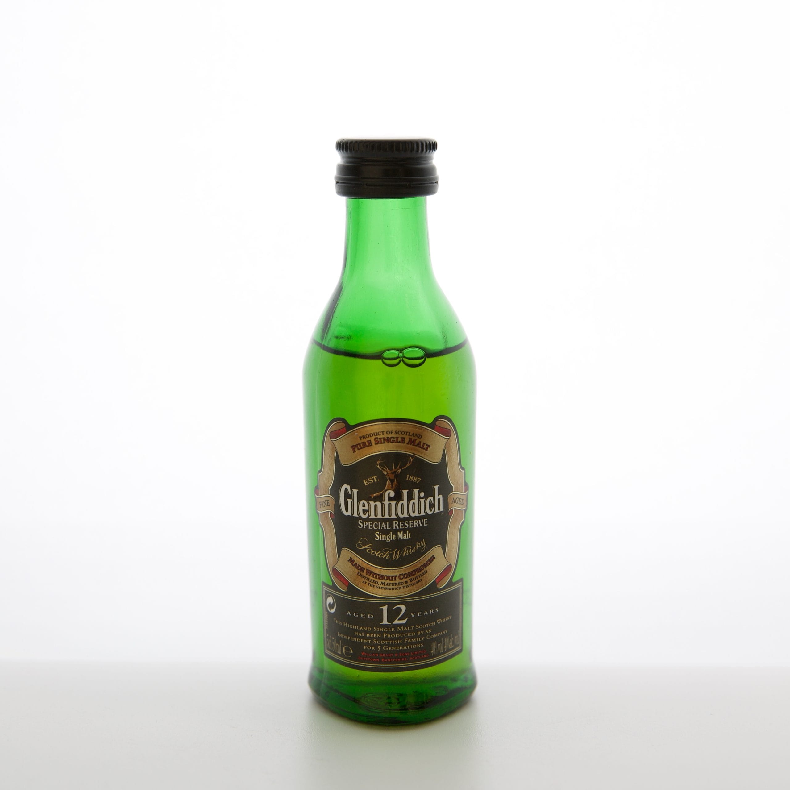 Glenfiddich 12 Year Old Special Reserve Miniature 5cl 40% Scotland Speyside Whisky 