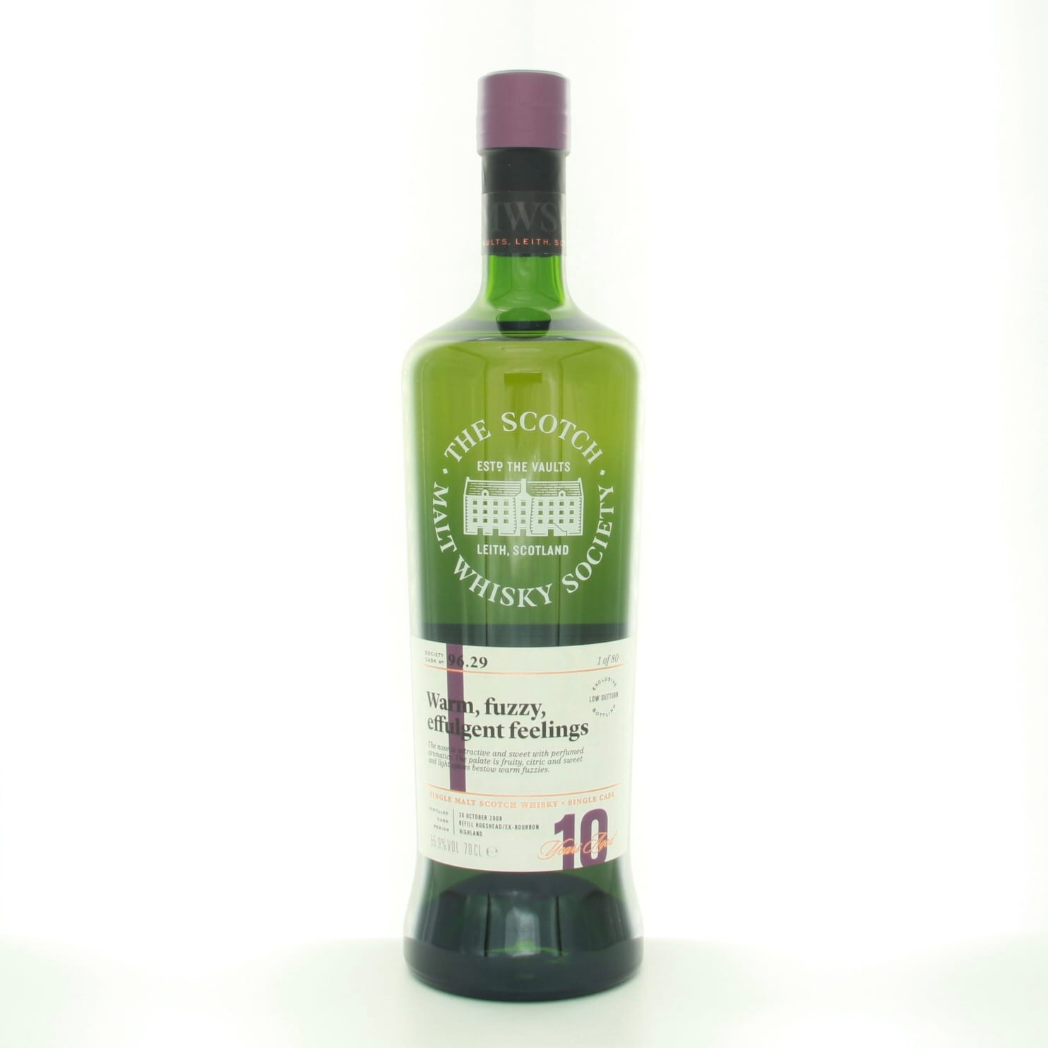 Glendronach 2008 SMWS 96.29 ‘Warm, fuzzy, effulgent feelings’ 70cl 55.9% Highlands Scotland Whisky