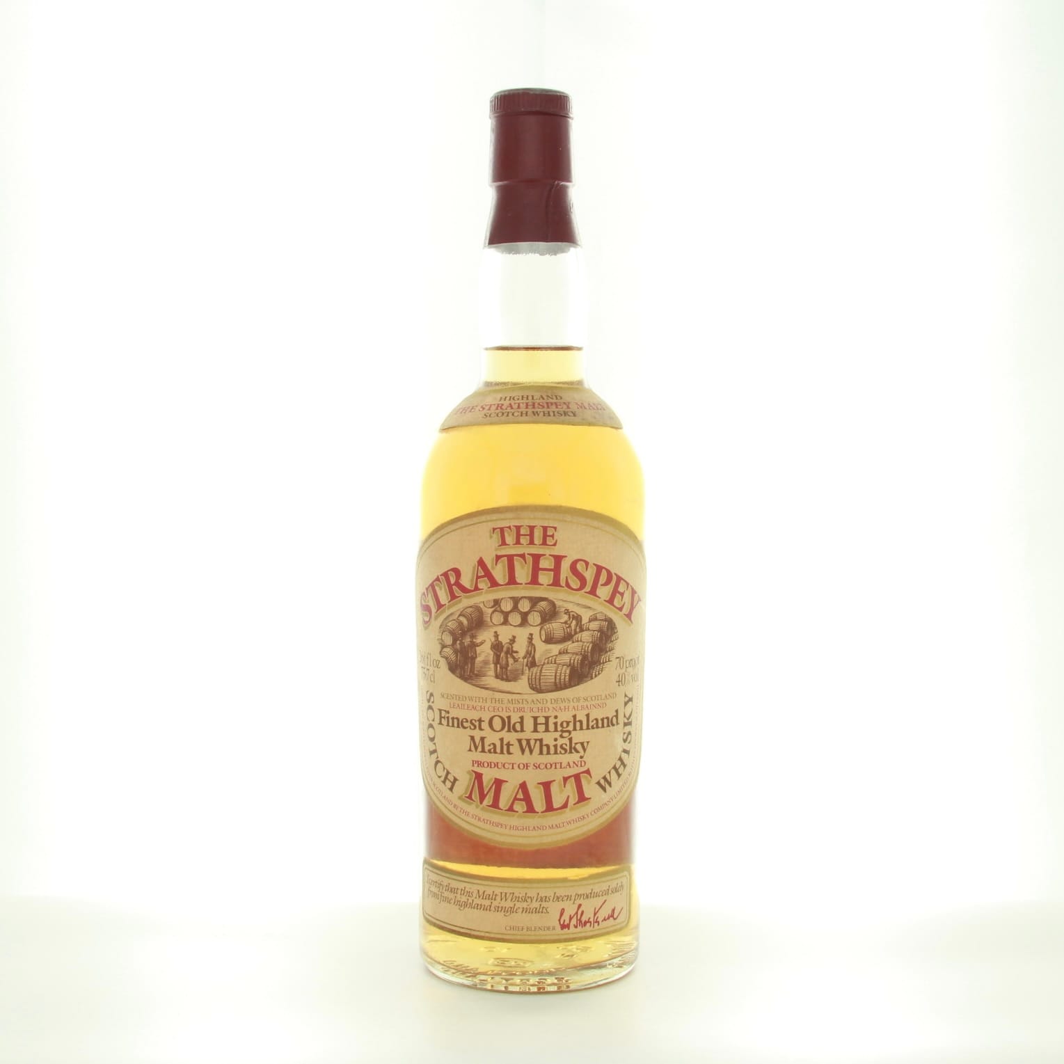 Strathspey Malt (70 proof) 75.7cl 40% Highlands Scotland Whisky