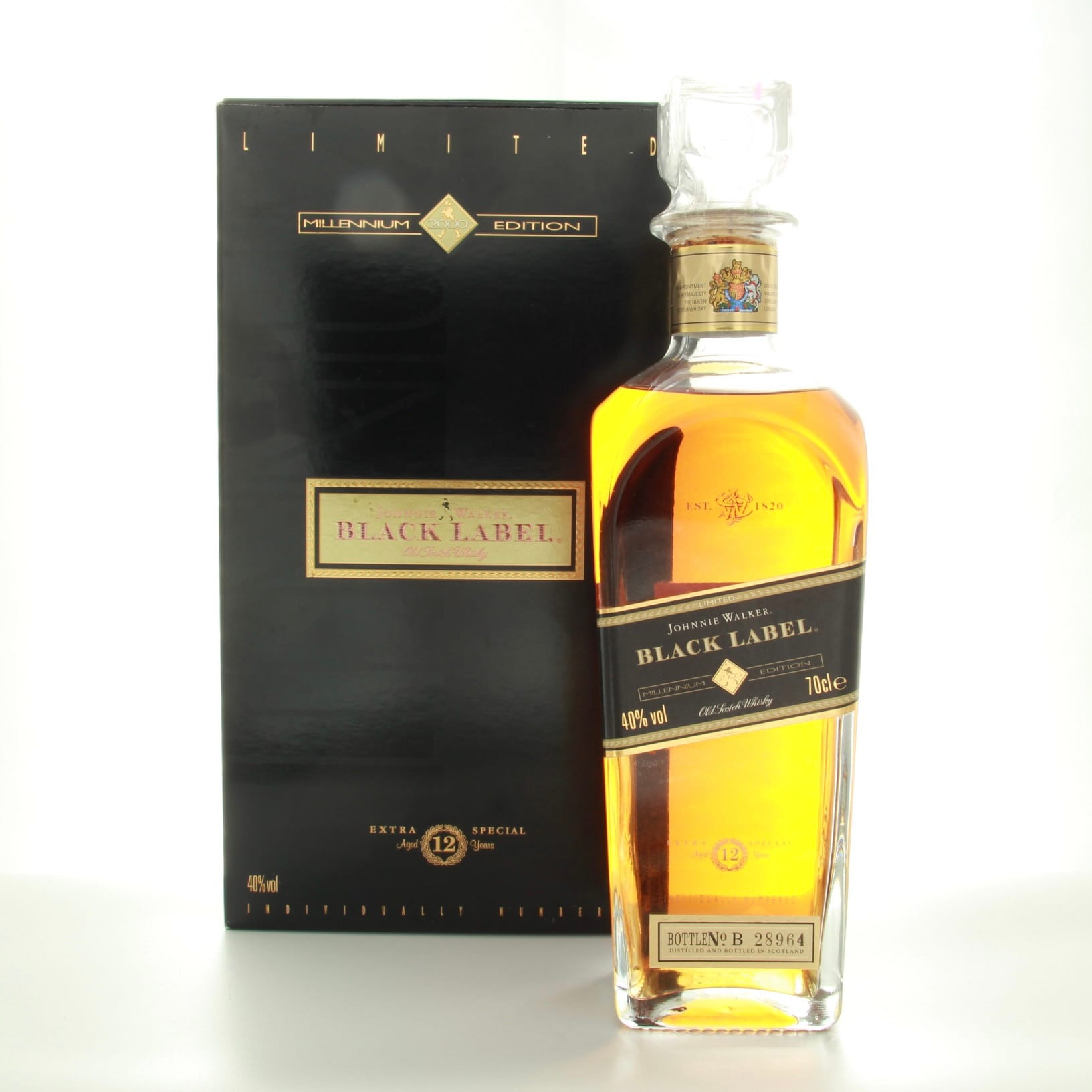 Johnnie Walker -12 Years Old -Black Label Millennium Edition 70cl 40% Scotland Whisky