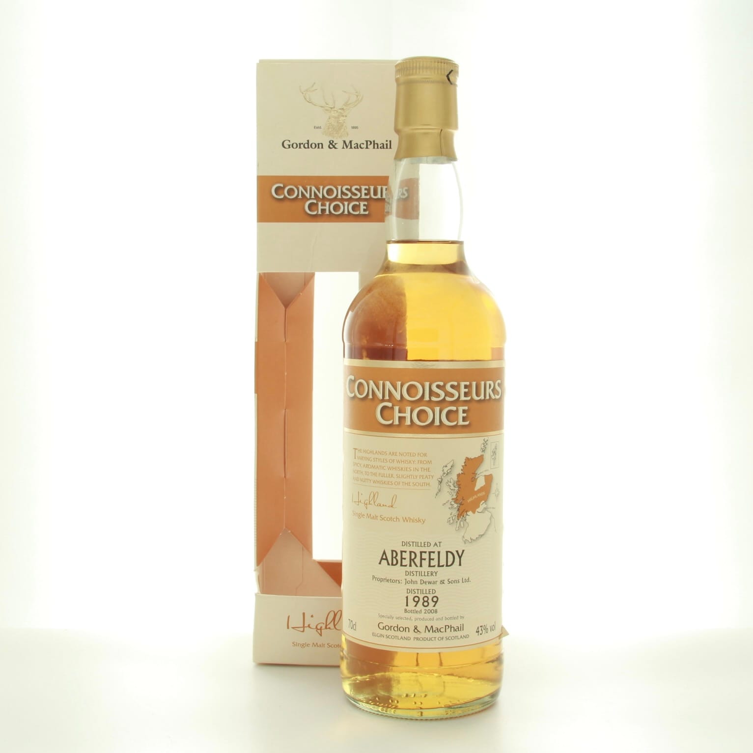 Aberfeldy – 1989 (Gordon and MacPhail) Connoisseurs Choice 70cl 43% Highlands Scotland Whisky