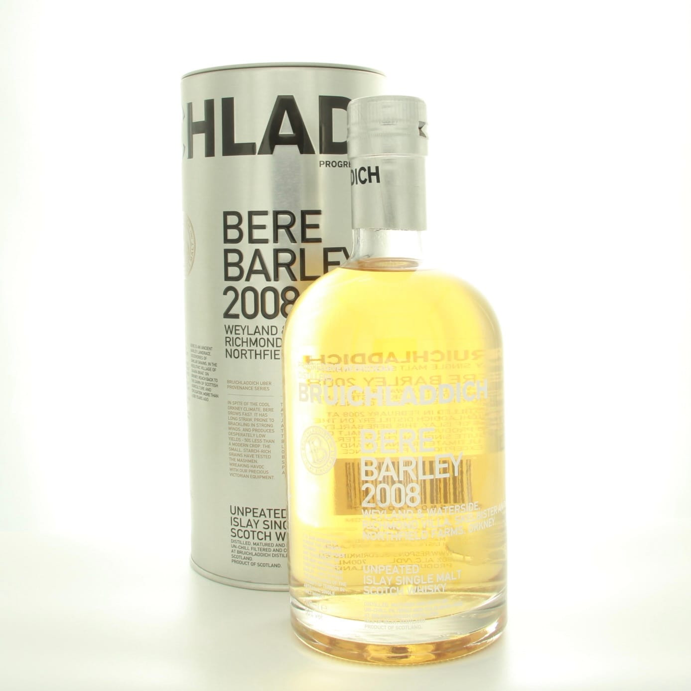 Bruichladdich 2008 Bere Barley 6 Year Old 70cl 50% Islay Scotland Whisky