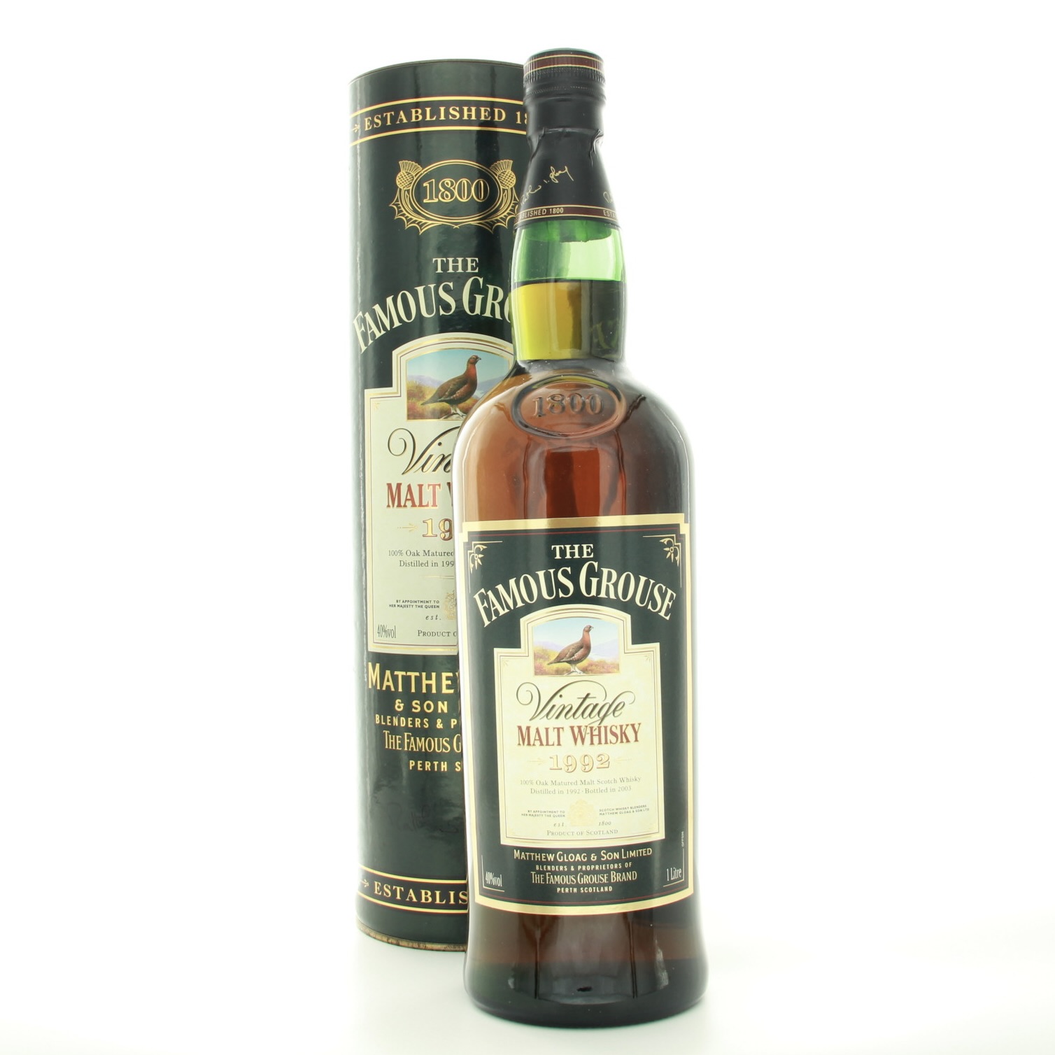 The Famous Grouse Vintage 1992  1 lt. 100cl 40% Scotland Whisky 
