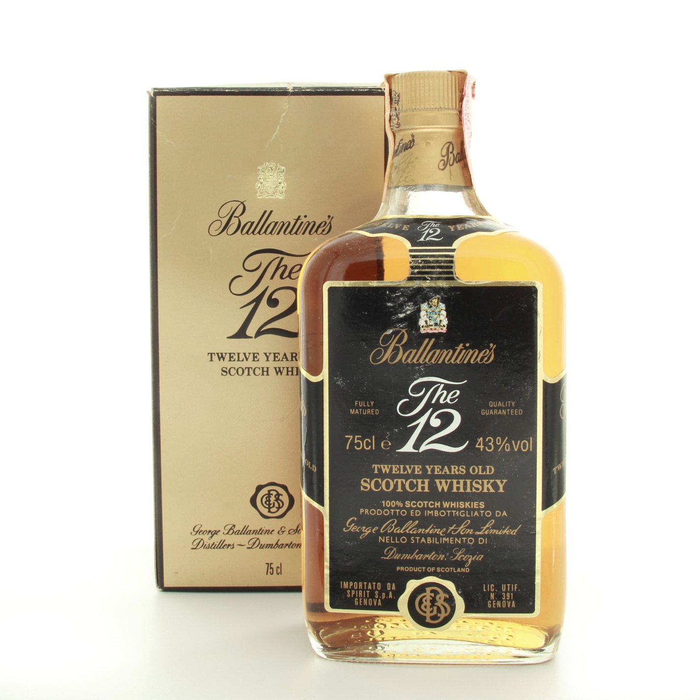 Ballantine’s ‘The 12’ 1980s 75cl 43% Scotland Whisky 