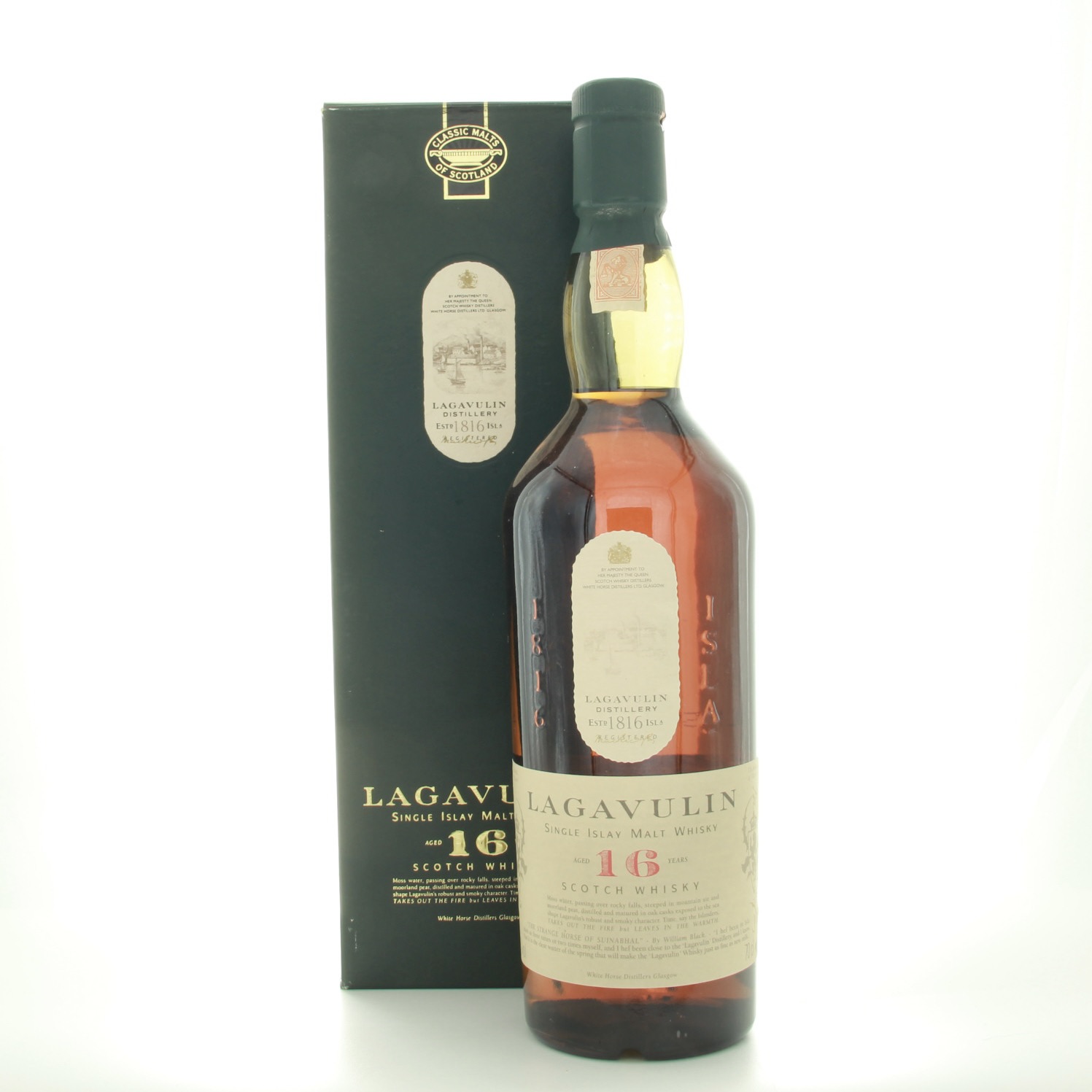 Lagavulin 16 Year Old (White Horse 1990s Edition) 70cl 43% Islay Scotland Whisky 