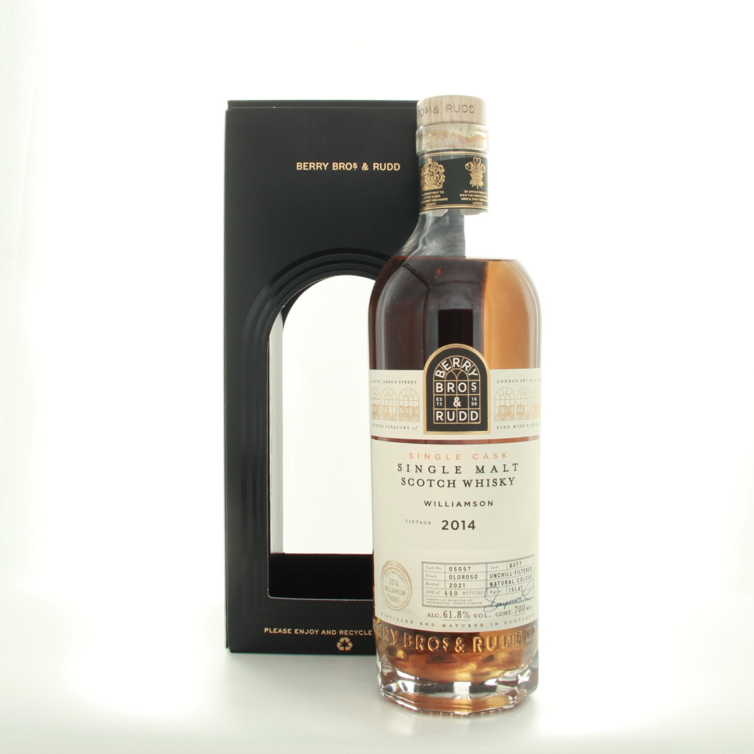 Williamson (Laphroaig) 2014 Berry Bros and Rudd Cask #5057 70cl 61.8% Islay Scotland Whisky