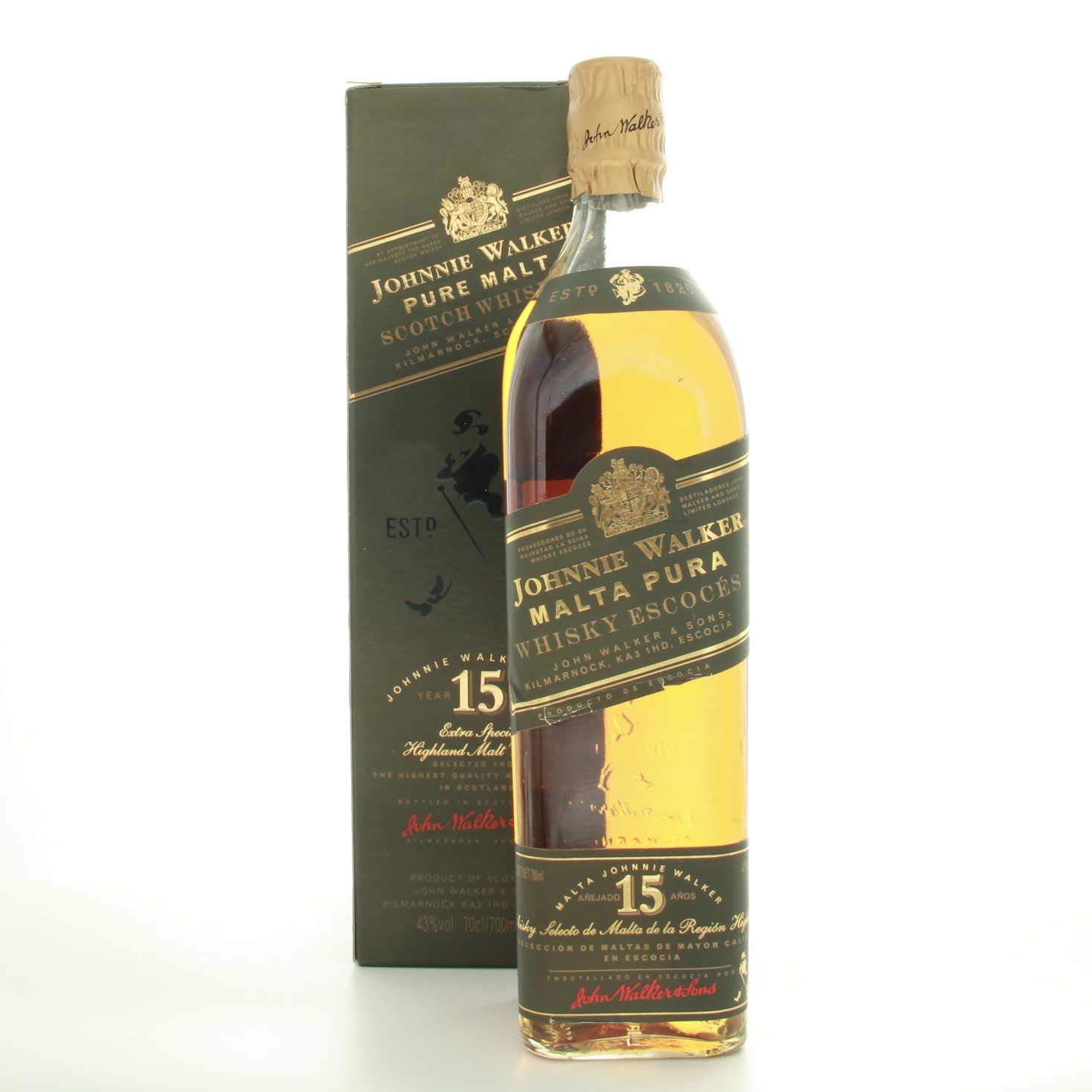 Johnnie Walker Pure Malt 15 Year Old (1980s Edition) 70cl 43% Scotland Whisky 