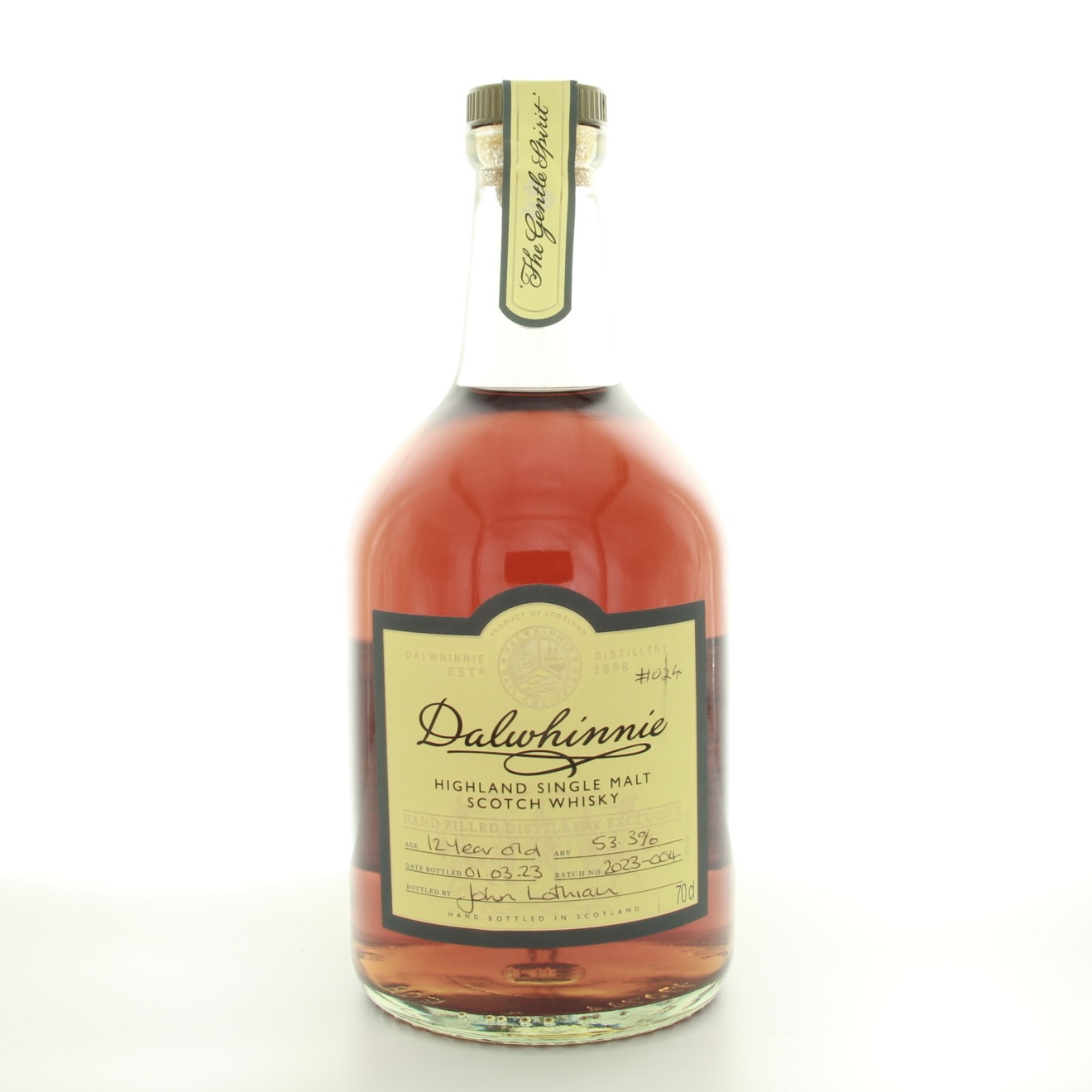 Dalwhinnie 12 Year Old Distillery Exclusive Batch #4 70cl 53.3% Scotland Speyside Whisky 
