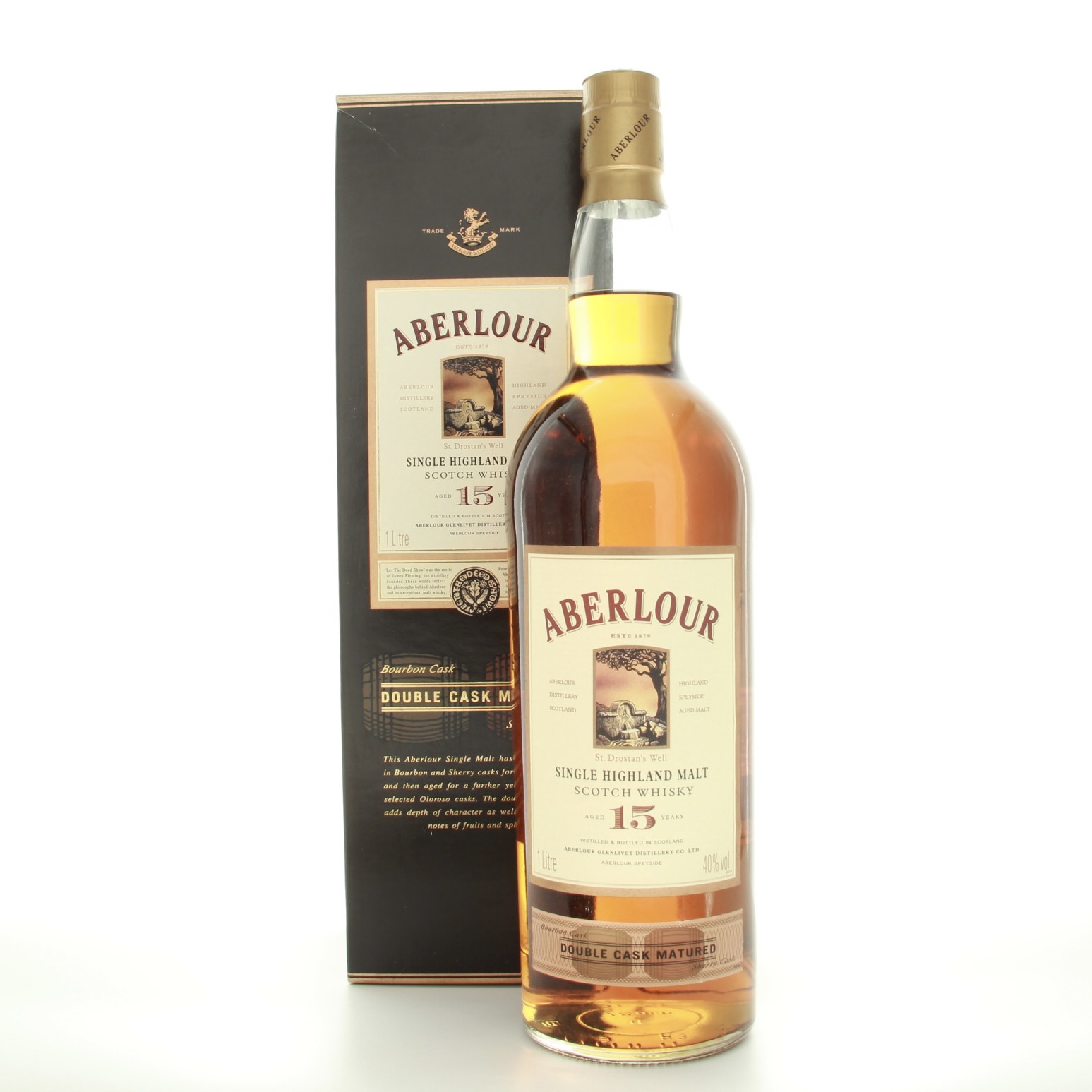 Aberlour 15 Year Old 1lt 100cl 40% Scotland Speyside Whisky 