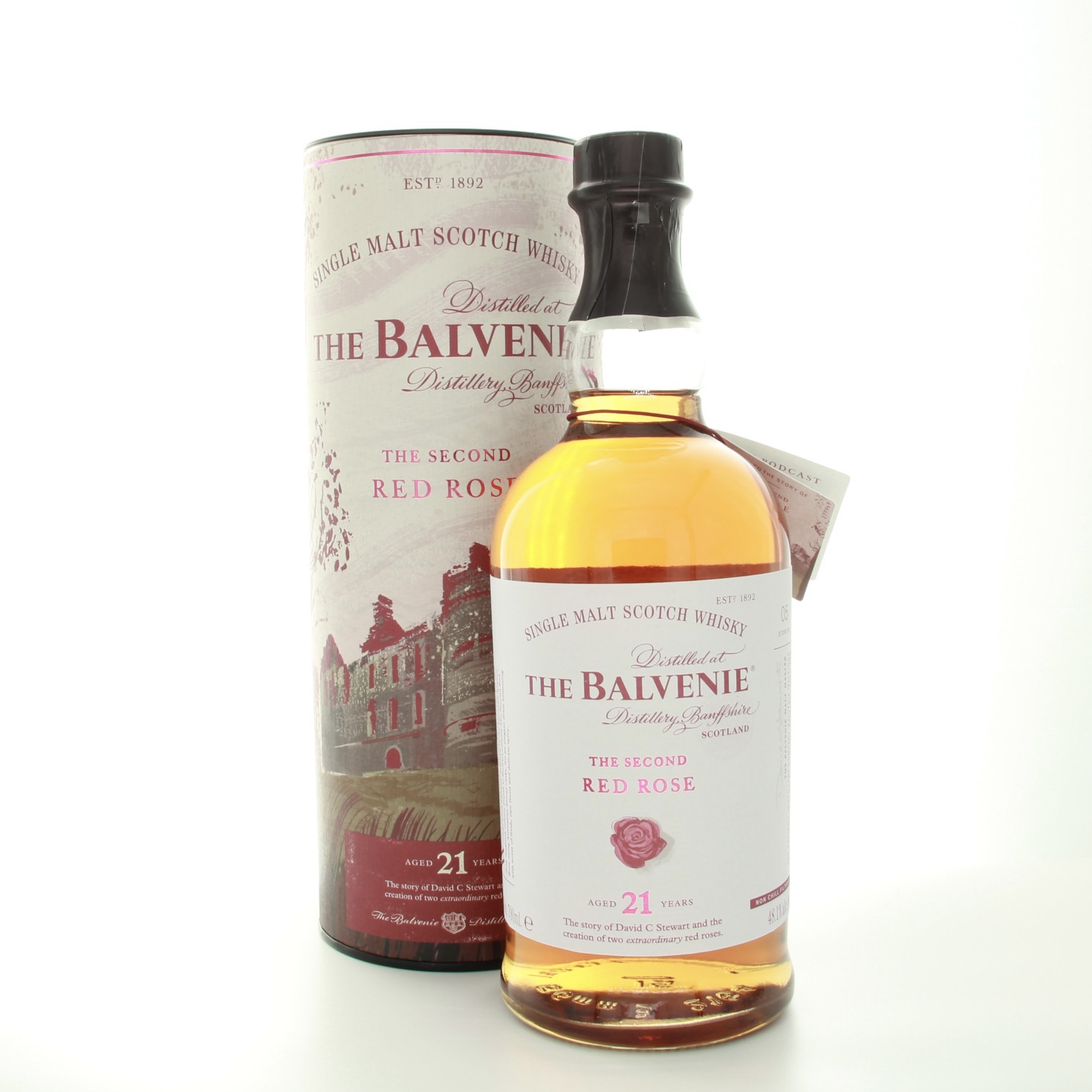 Balvenie The Second Red Rose 21 Year Old 70cl 48.1% Scotland Speyside Whisky 