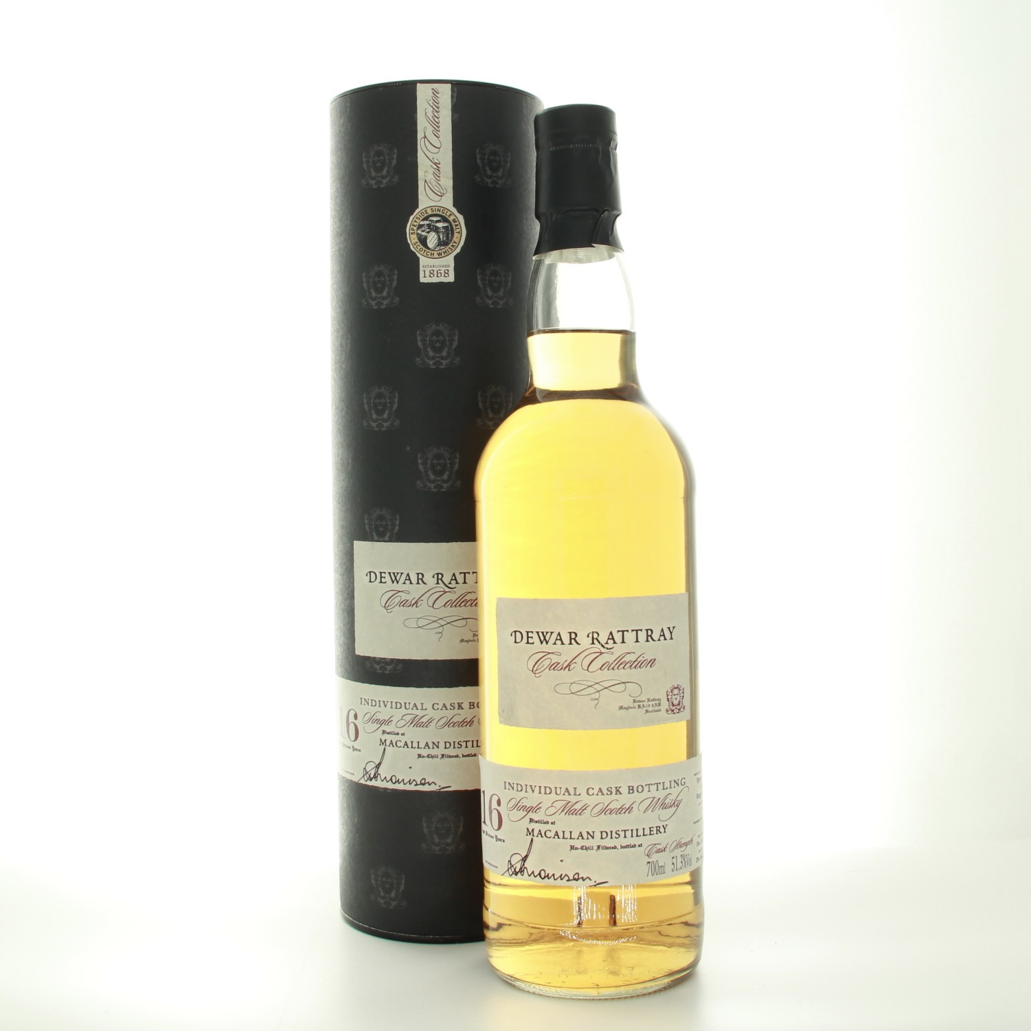 Macallan 16 Year Old Dewar Rattray 1989 70cl 51.3% Scotland Speyside Whisky 
