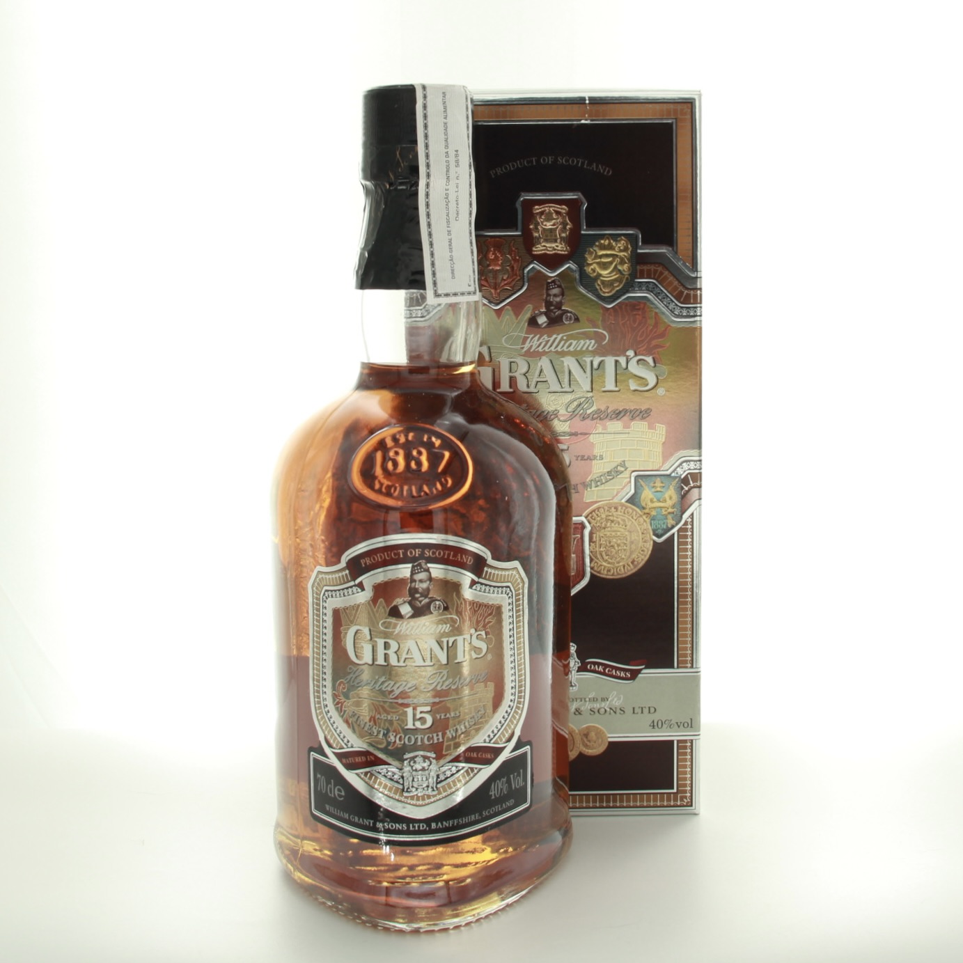 William Grant 15 Year Old Heritage Reserve (1990s Edition) 40% ABV 70cl 40% Scotland Whisky