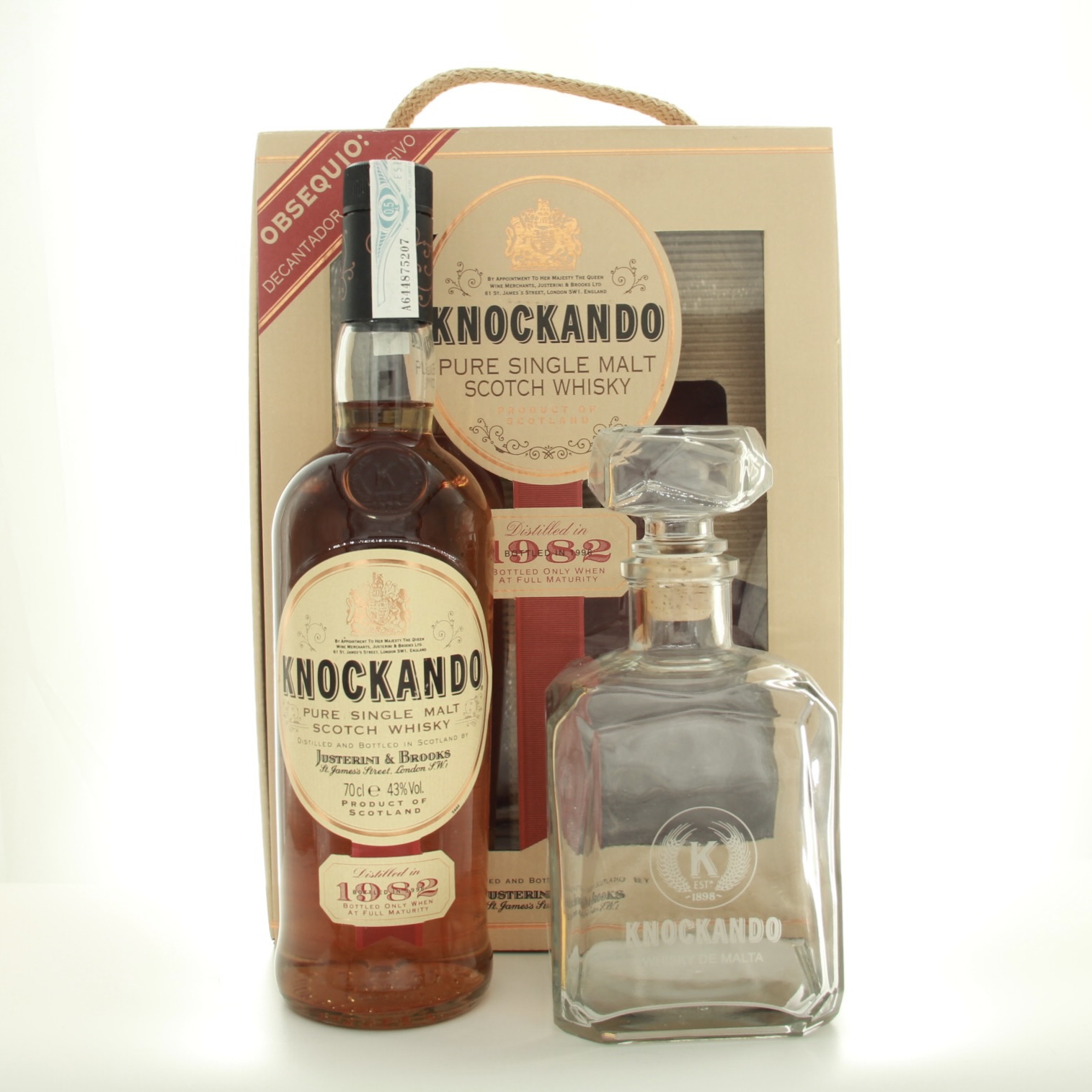 Knockando 1982 Decanter Gift Pack 70cl 43% Scotland Speyside Whisky 