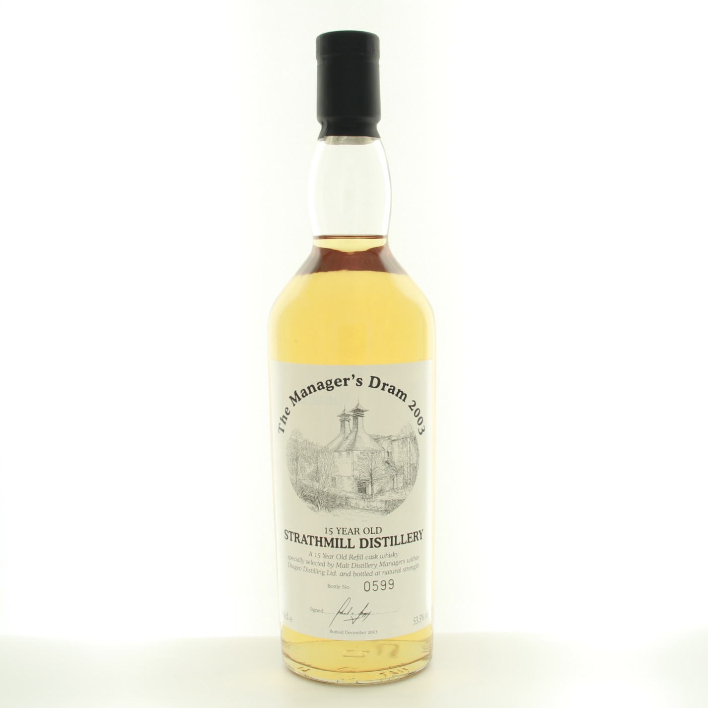 Strathmill 15 Year Old The Managers Dram 2003 70cl 53.5% Scotland Speyside Whisky 