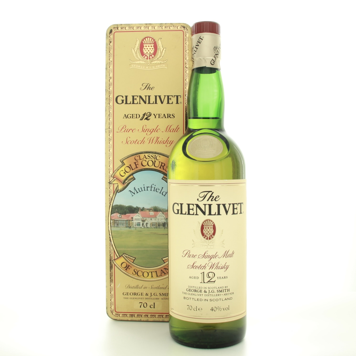 Glenlivet 12 Year Old Classic Golf Courses Muirfield 70cl 40% Scotland Speyside Whisky 