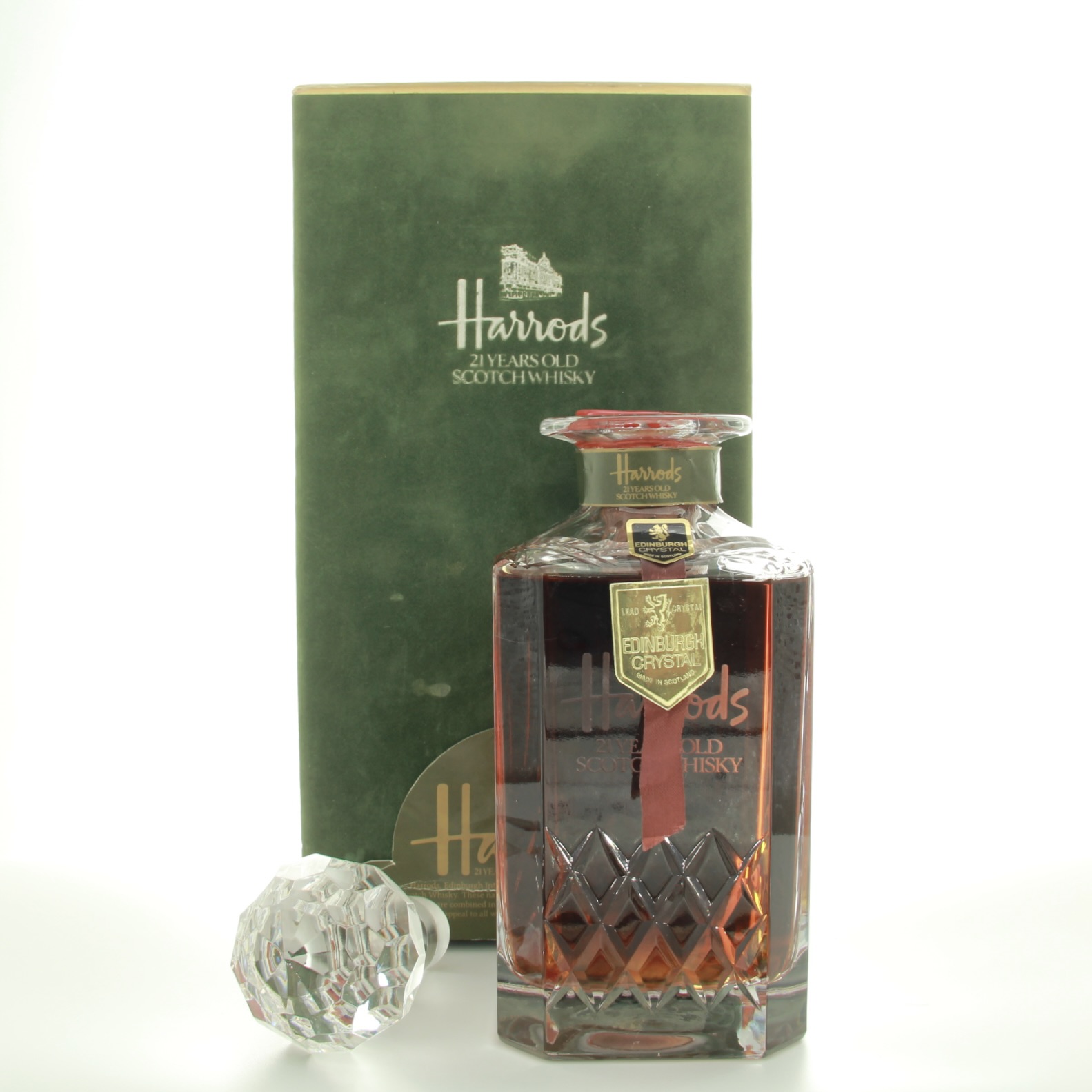 Whyte & Mackay Harrords 21 Year Old Crystal Decanter 1980s 75cl 43% Scotland Whisky
