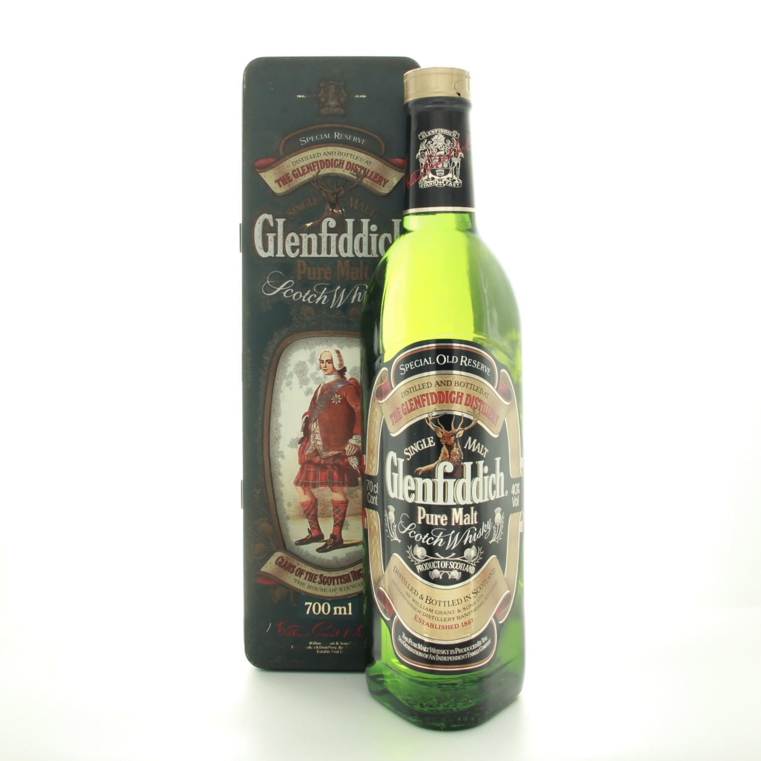 Glenfiddich Special Old Reserve Clans Of The Scottish Highlands The House of Stewart (1980s Edition) 70cl 40% Scotland Speyside Whisky 