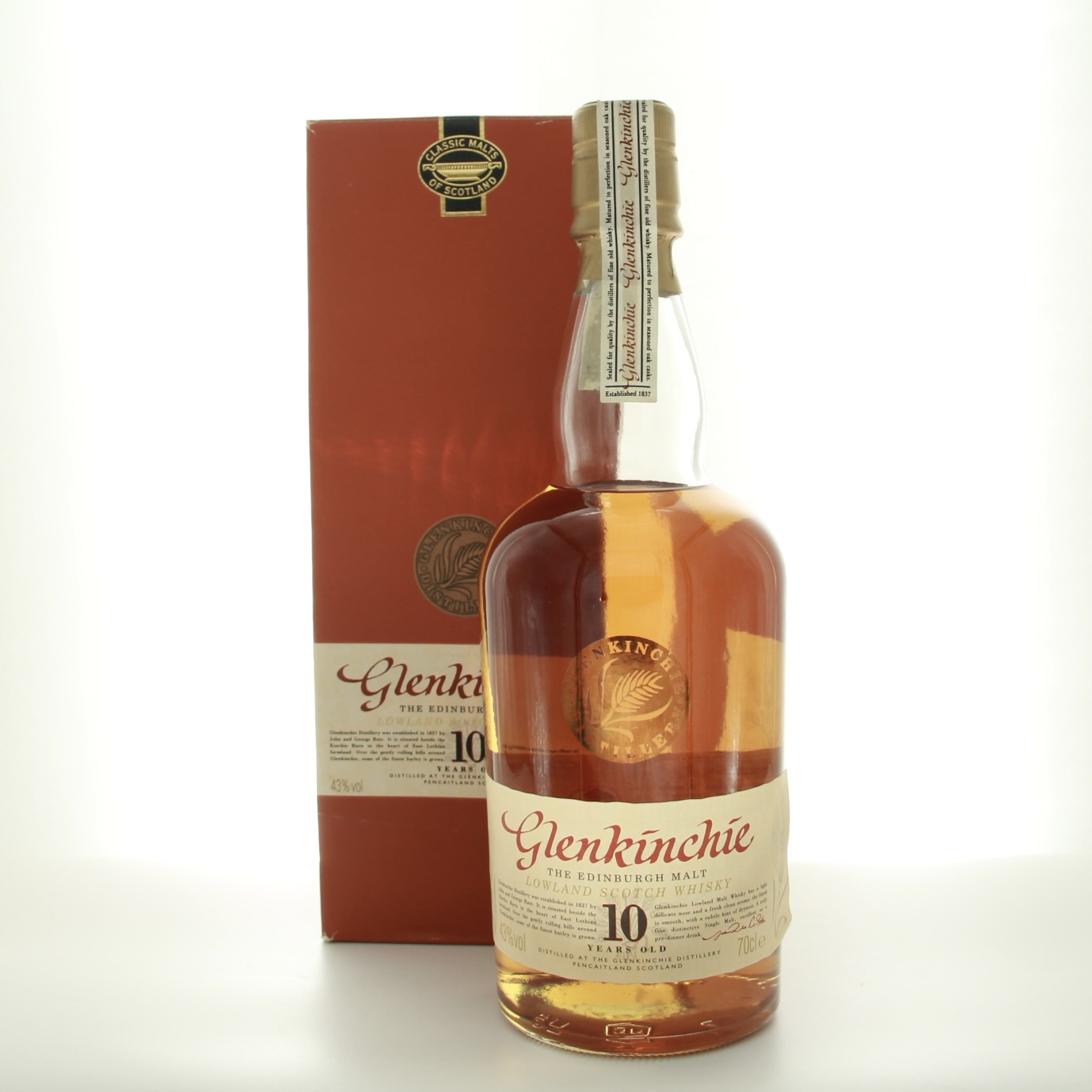 Glenkinchie 10 Year Old 1990s 70cl 43% Scotland Speyside Whisky