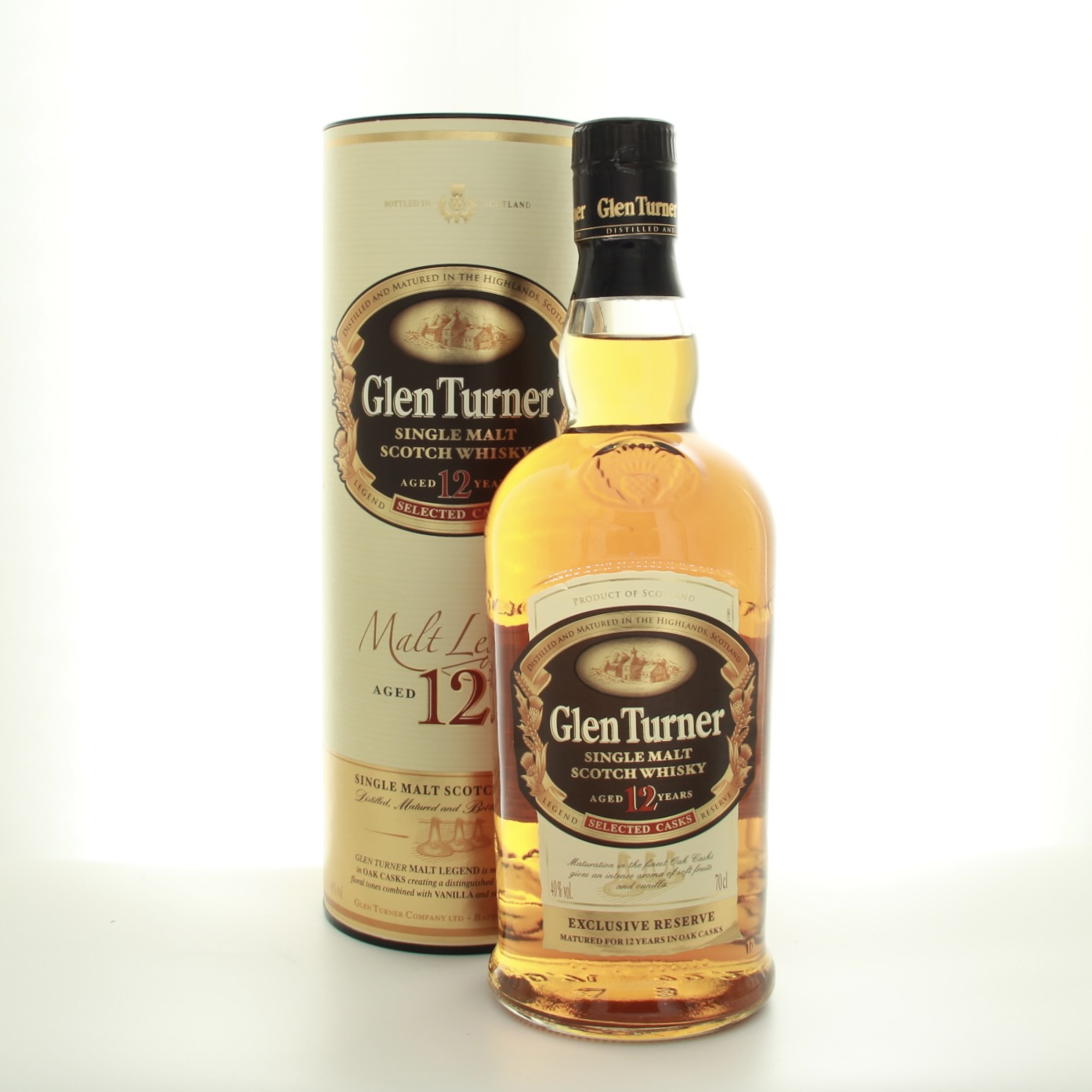 Glen Turner 12 Year Old Exclusive Reserve 70cl 40% Scotland Whisky