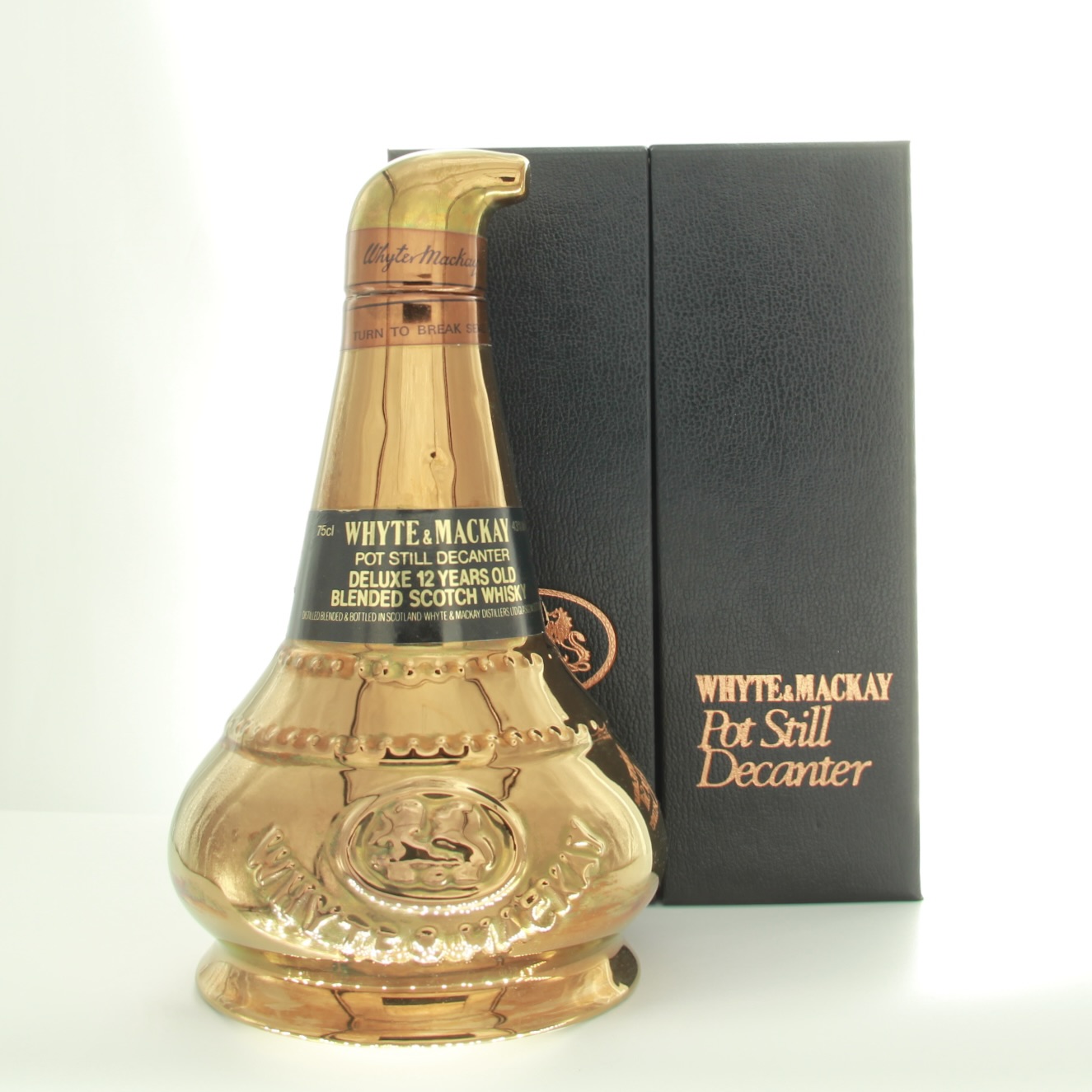 Whyte & Mackay 12 Year Old Deluxe Pot Still Decanter 75cl 43% Scotland Whisky