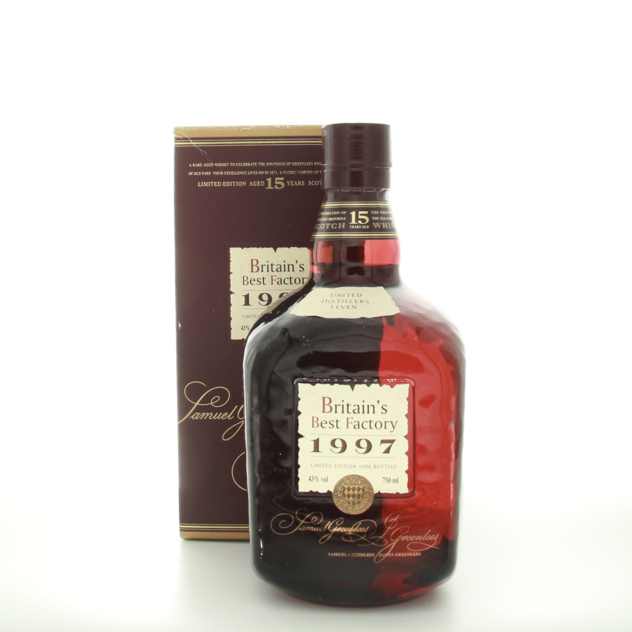 Old Parr Britains Best Factory 15 Year Old 1997 75cl 75cl 43% Scotland Whisky