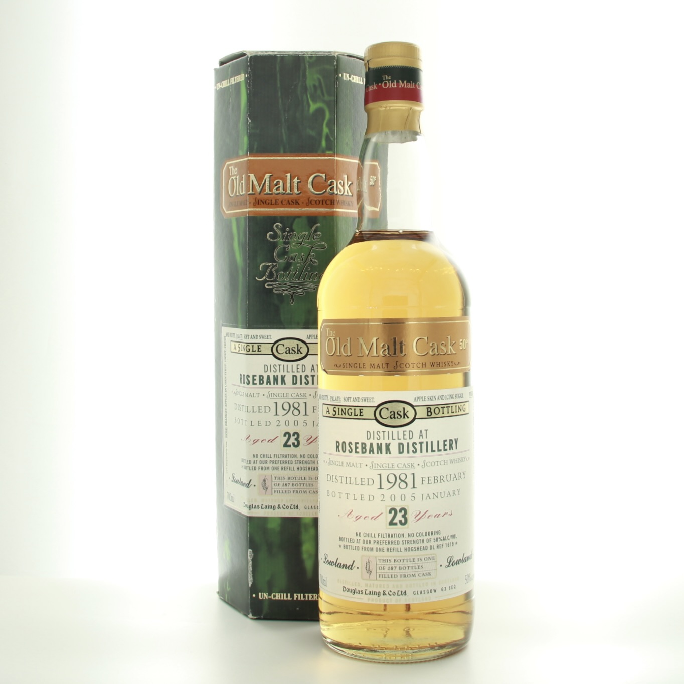 Rosebank 23 Years Old The Old Malt Cask 1981 70cl 50% Lowlands Scotland Whisky