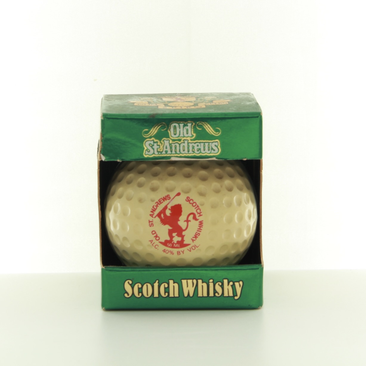   Old St Andrews Golf Ball Bob Martin Miniature 5cl 40% Scotland Whisky 
