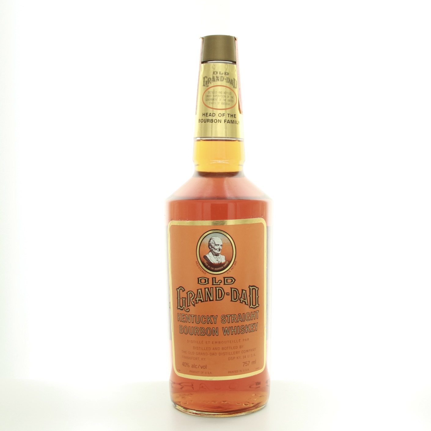 Old Grand-Dad Kentucky Straight Bourbon (1970s Edition) 75.7cl 40% Kentucky USA Whisky 