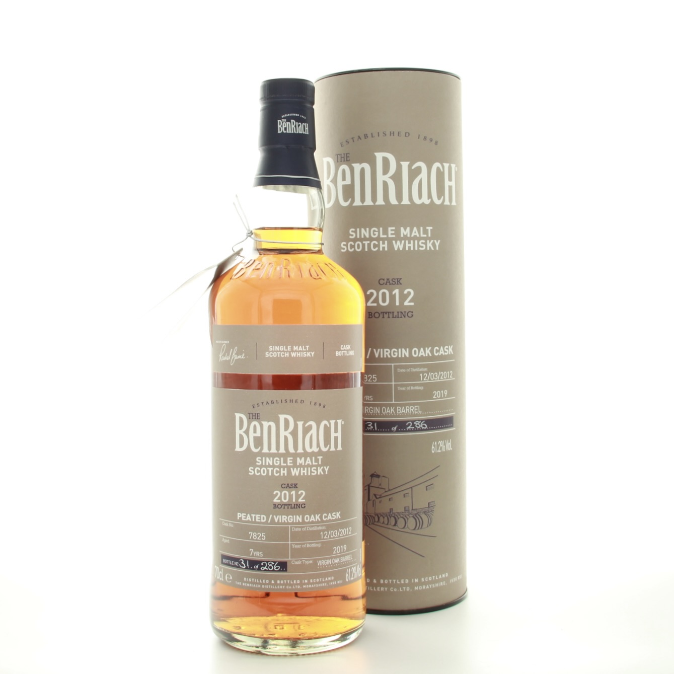 Ben Riach Single Cask 2012 70cl 61.2% Scotland Speyside Whisky