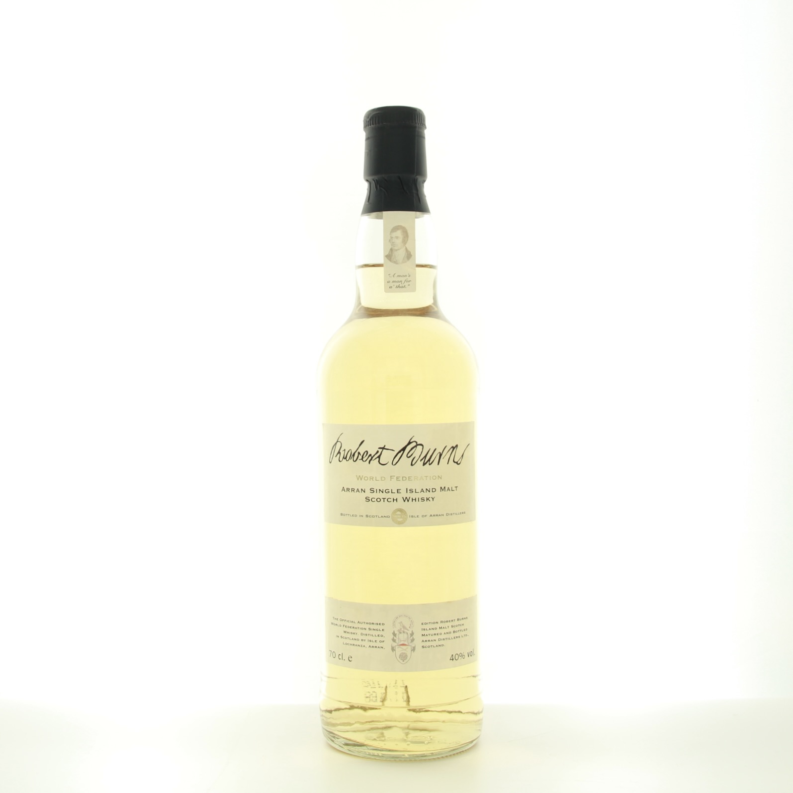 Arran Robert Burns World Federation 70cl 40% Islands Scotland Whisky