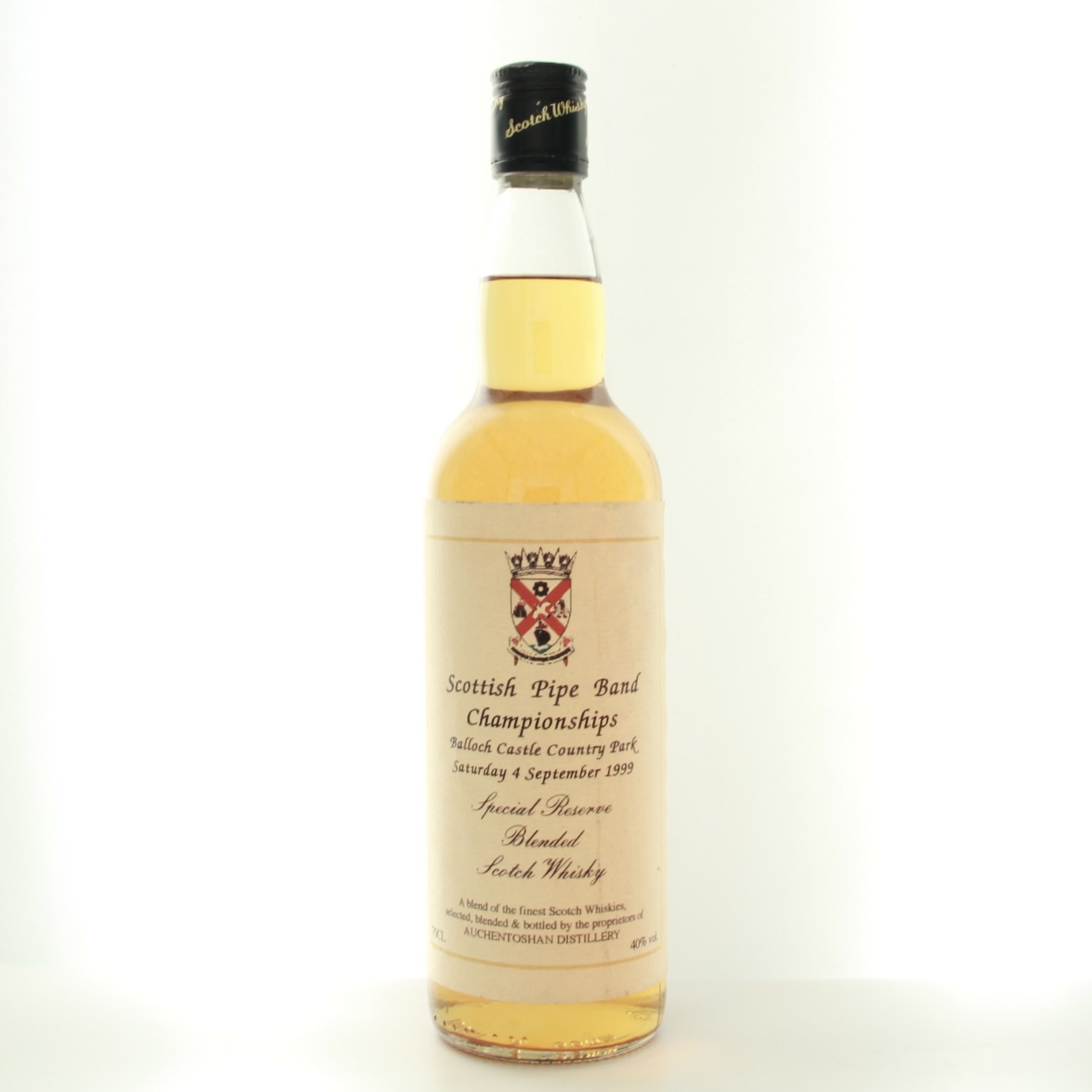 Scottish Pipe Band Championships in Balloch Castle 1999 (Auchentoshan) 70cl 40% Lowland Scotland Whisky 