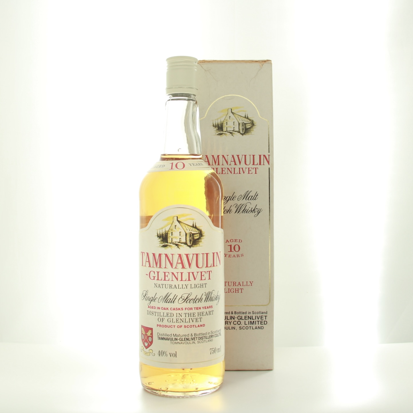 Tamnavulin Glenlivet 10 Years Old (1980s Edition) 75cl 40% Scotland Speyside Whisky 