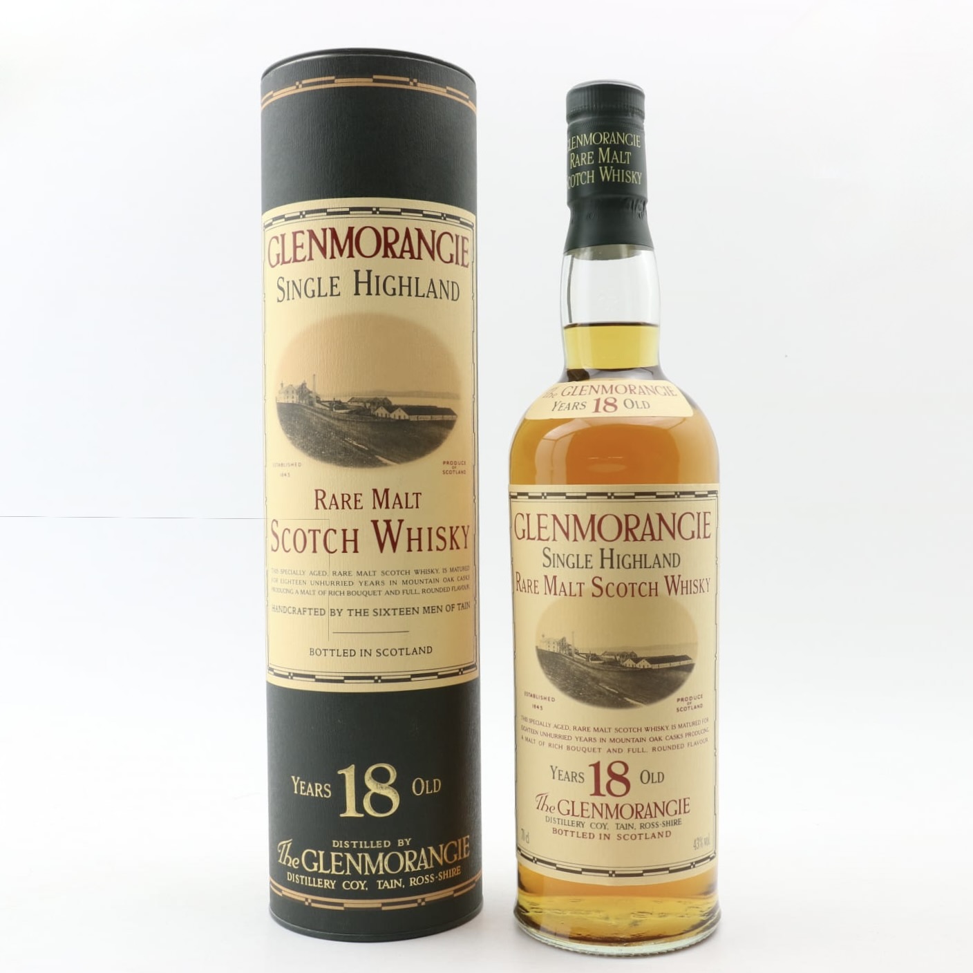 Glenmorangie 18 Year Old (1990s Edition) 70cl 43% Highlands Scotland Whisky 