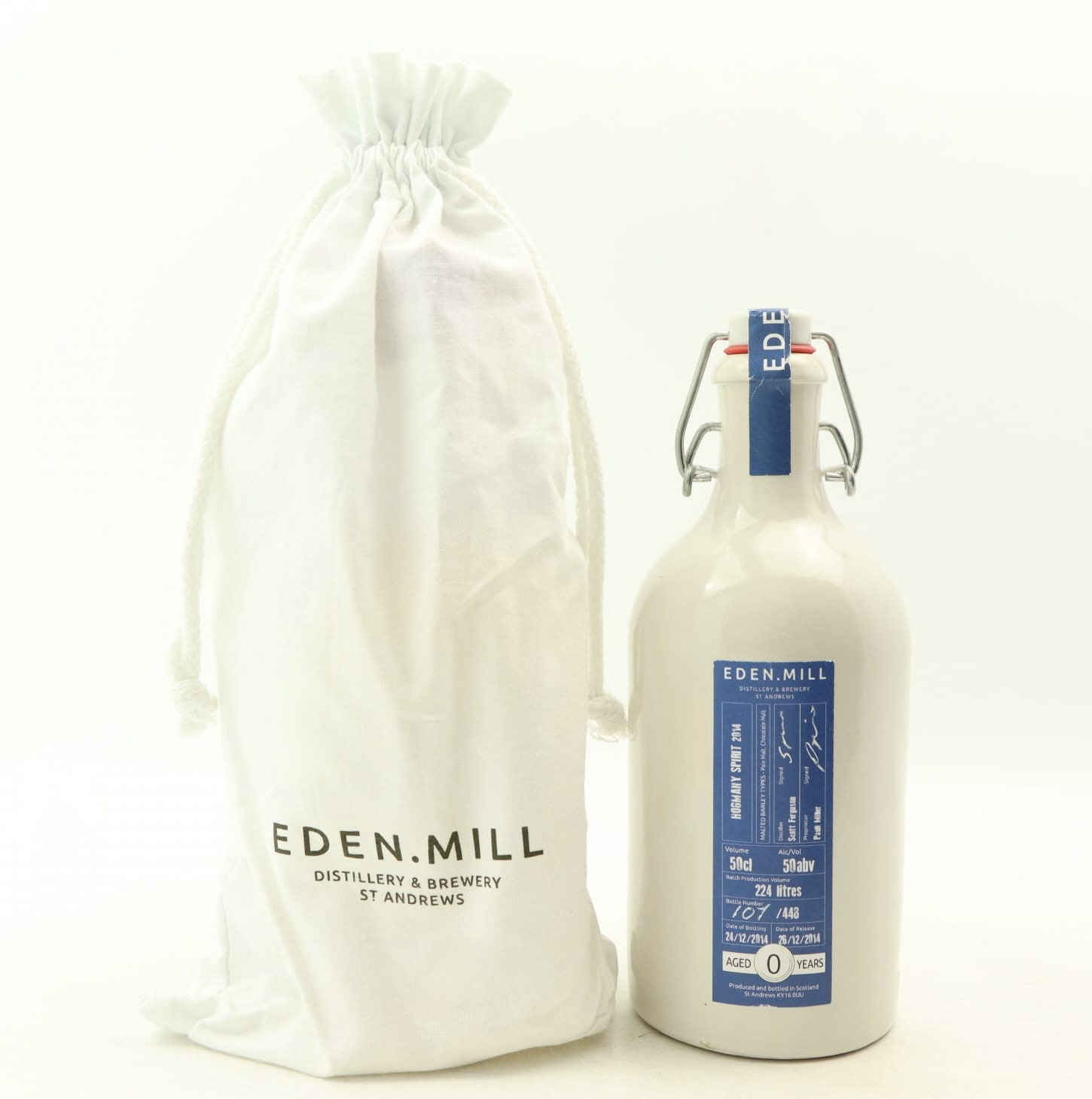 Eden Mill New Spirit Hogmany 2014 50cl 50% Lowland New Make Scotland 