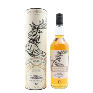Royal Lochnagar 12 year old Game Of Thrones Series â Royal Lochnagar whisky bottle