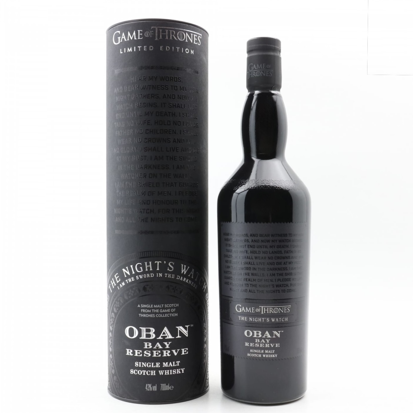 Oban Bay Reserve Game Of Thrones Series ‘The Night’s Watch’ 70cl 43% Highlands Scotland Whisky 