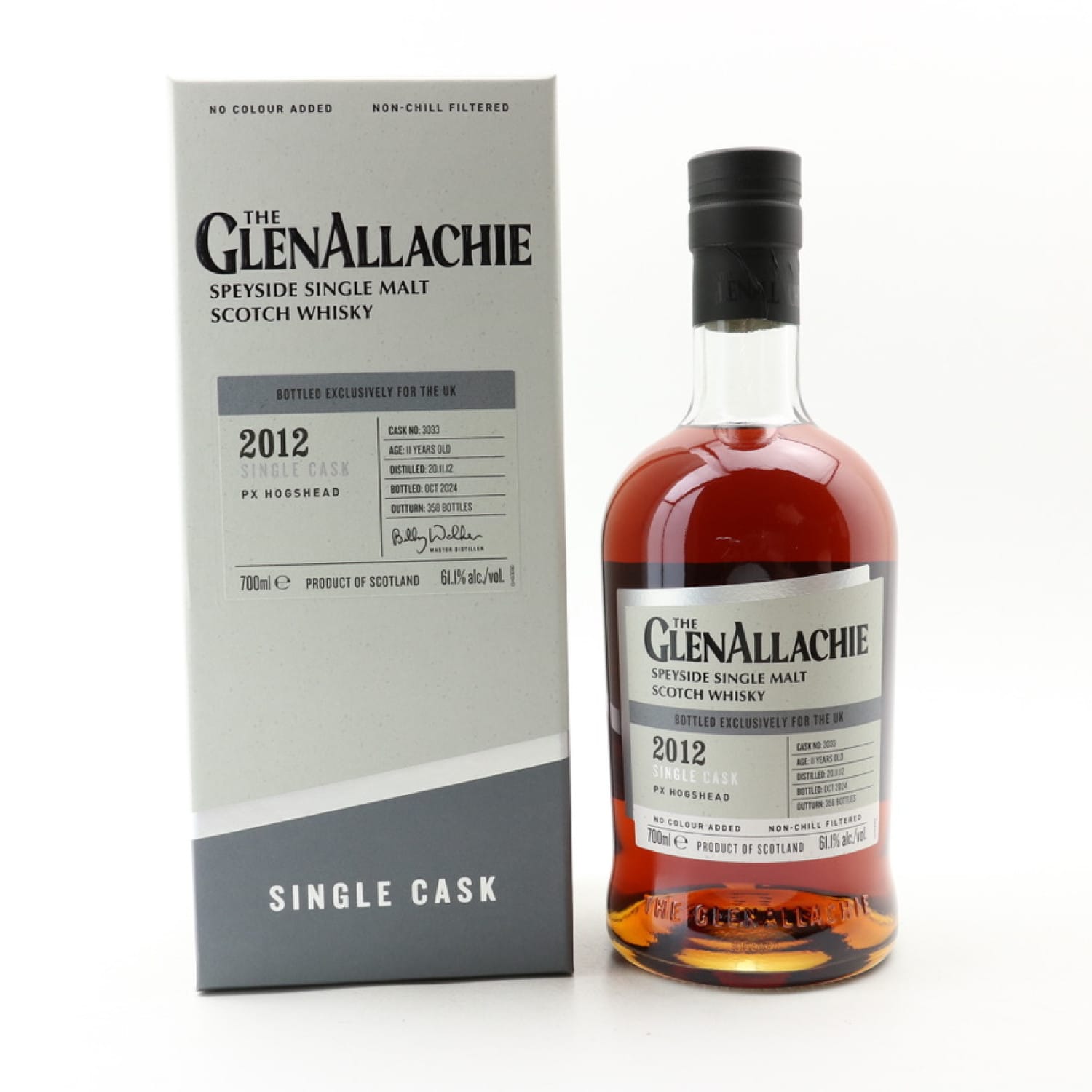GlenAllachie 2012 11 Year Old Single Cask #3033 For The UK 70cl 61.1% Hard to find Whisky 