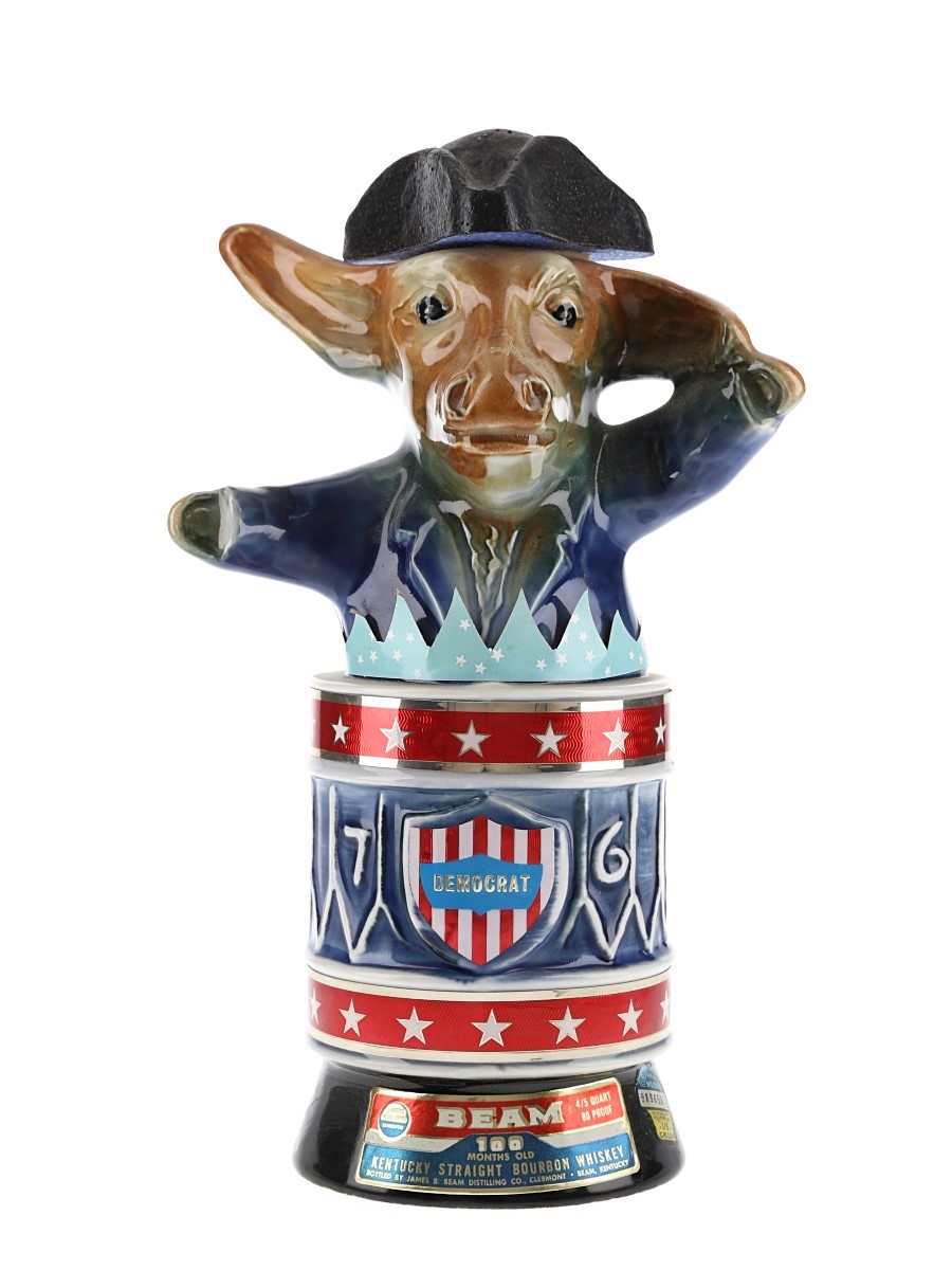 Jim Beam 100 Month Democrat Donkey (1970s Edition) 75cl 40% Kentucky USA Whisky 