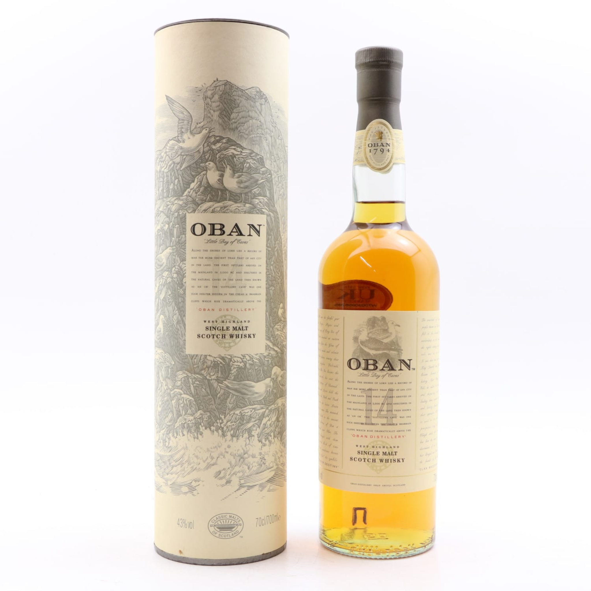 Oban Pre-Classic Malt 14-Year-Old (1985 Edition) 75cl 43% Highlands Scotland Whisky 