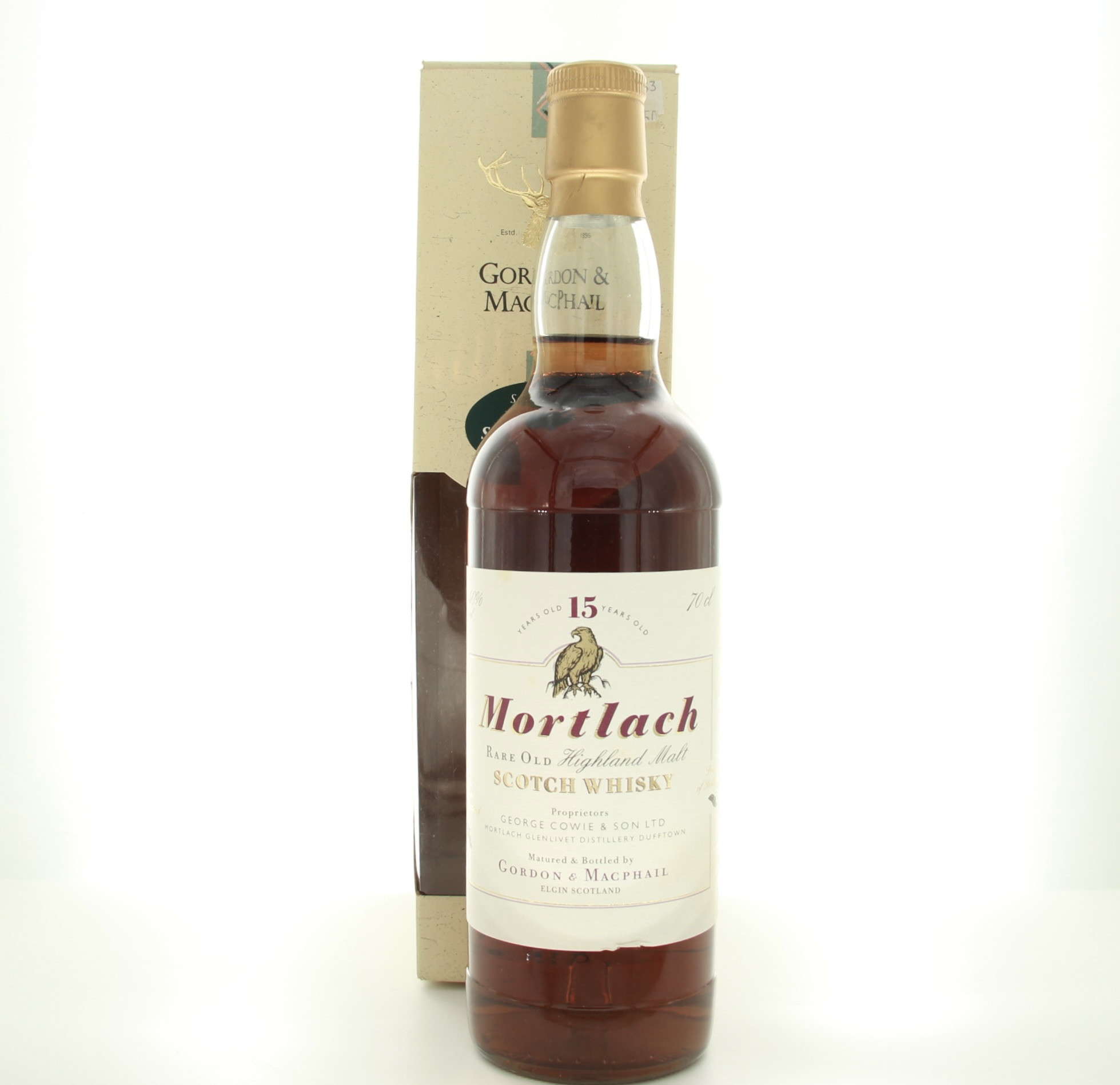 Mortlach 15 Year Old – Gordon & MacPhail Bottling (Early 2000s Bottling) 70cl 40% Scotland Speyside Whisky 