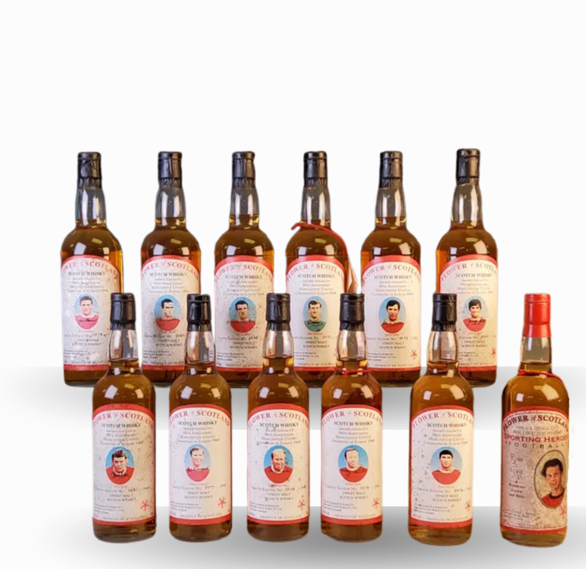 Flower of Scotland – Manchester United 1968 Champions of Europe 30th Anniversary Collection & Sporting Heroes Ryan Giggs 70cl 40% Highland Scotland Whisky 