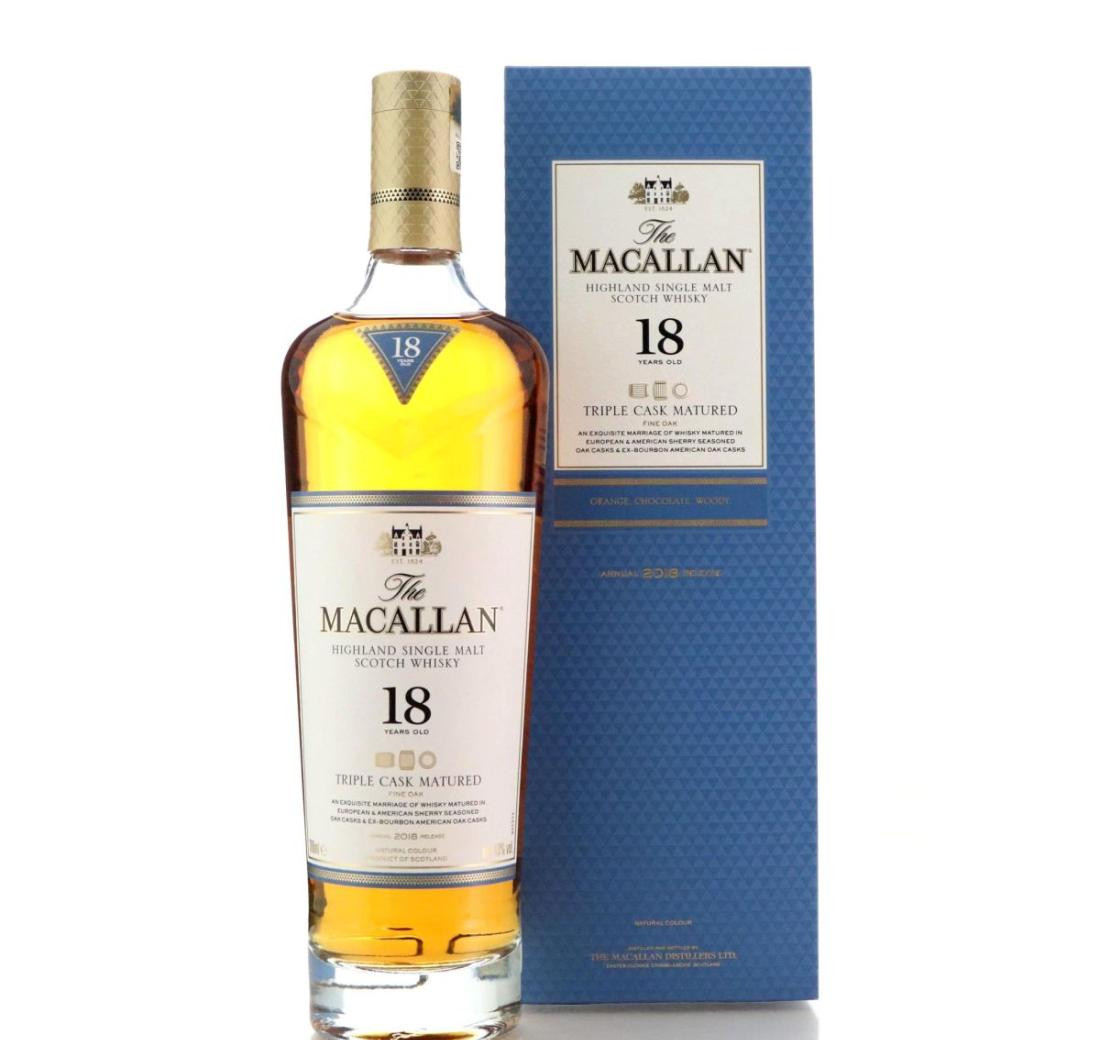 Macallan 18 Year Old Triple Cask Matured Annual 2018 Release 70cl 43% Whisky 