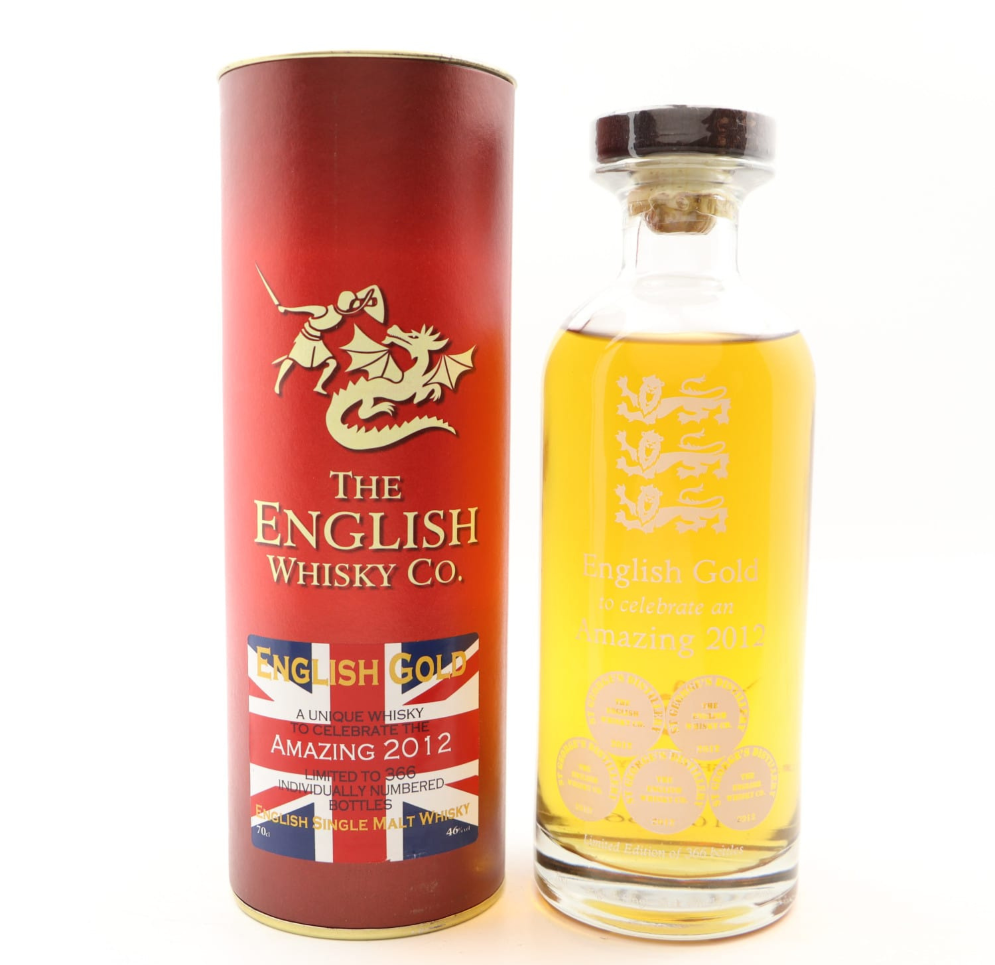 The English Whisky Co English Gold 2012 70cl 46% England Whisky 